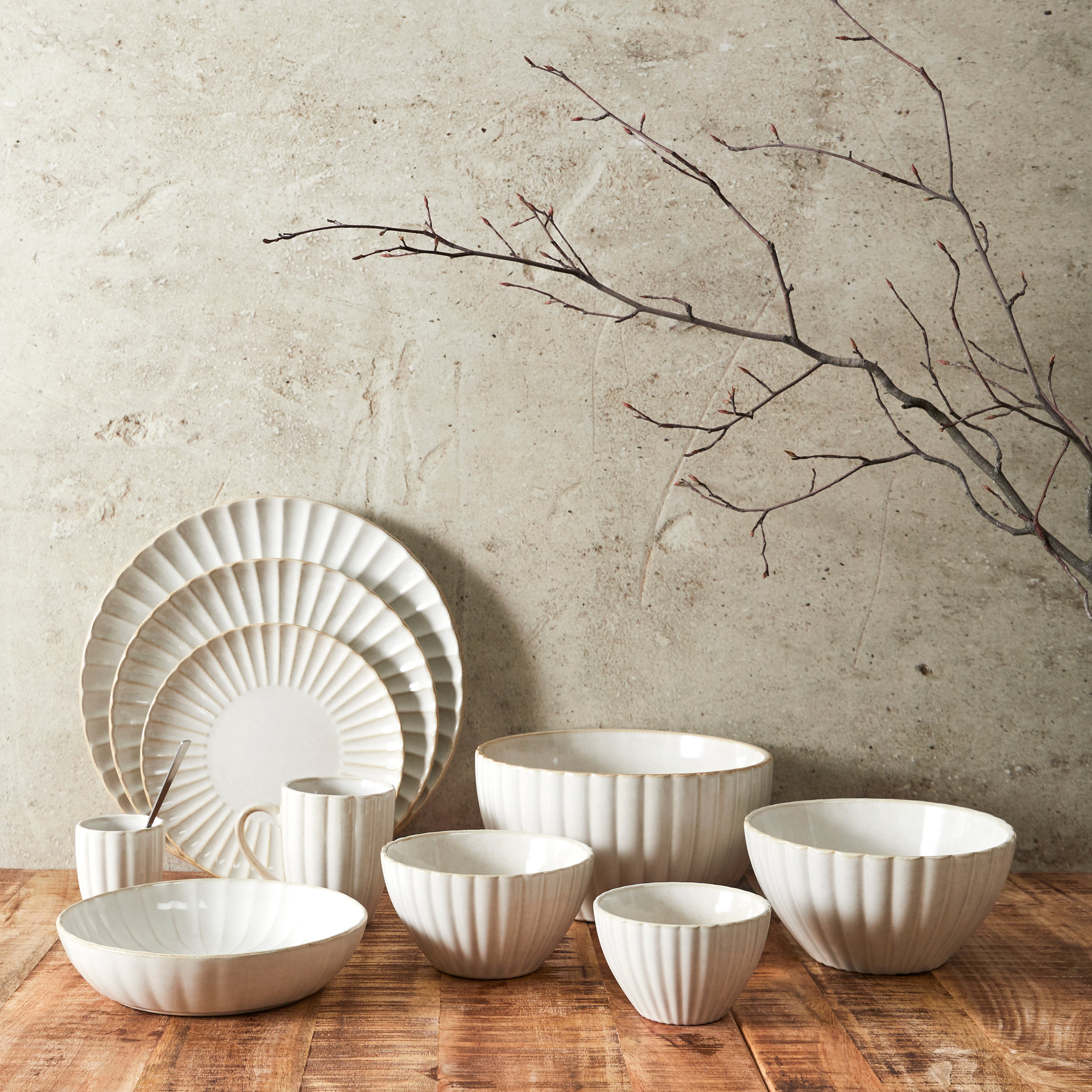 ASSIETTE DE PRESENTATION VLORA D32CM - LOT DE 4