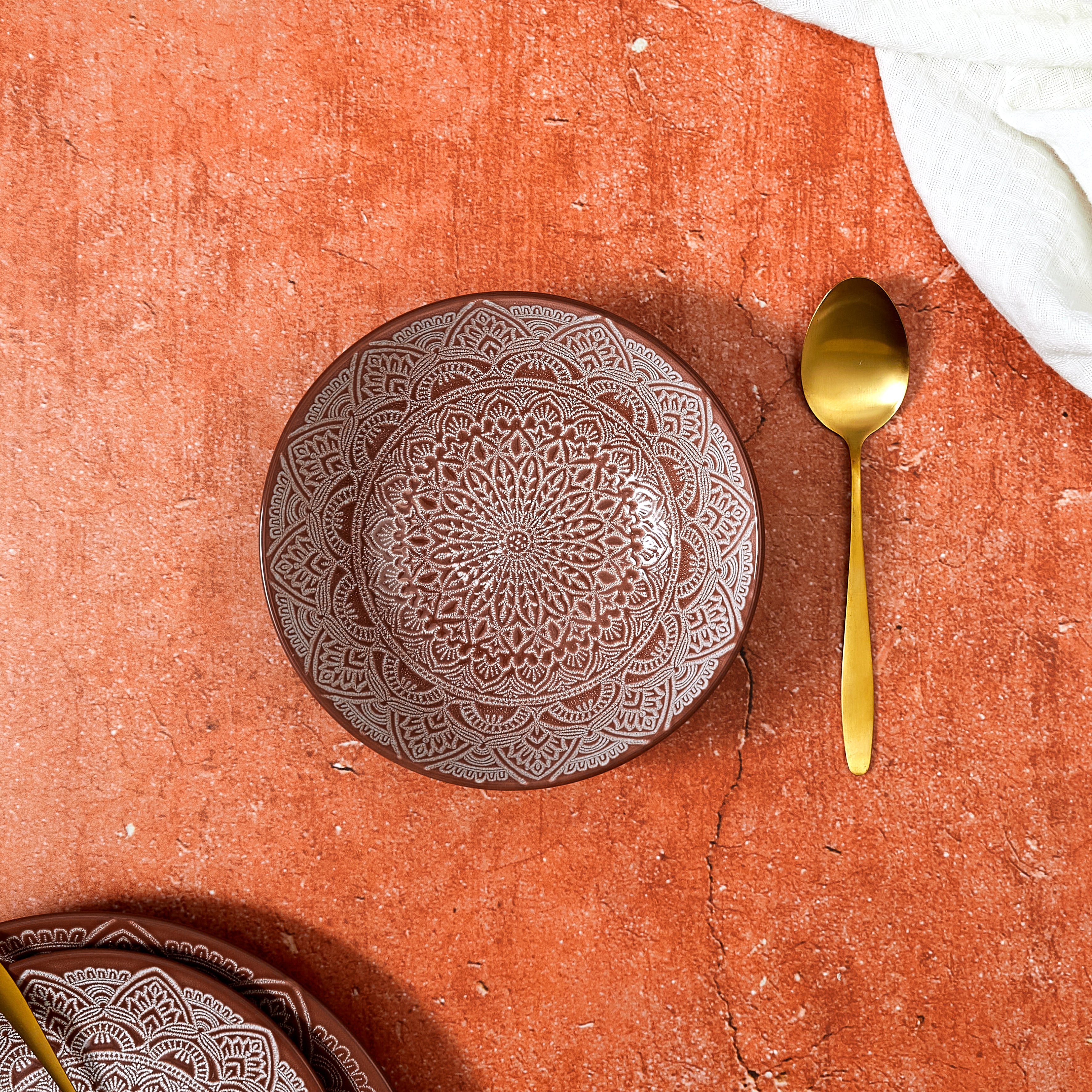 ASSIETTE CREUSE SAHARA TERRACOTTA 18.5CM - LOT DE 6