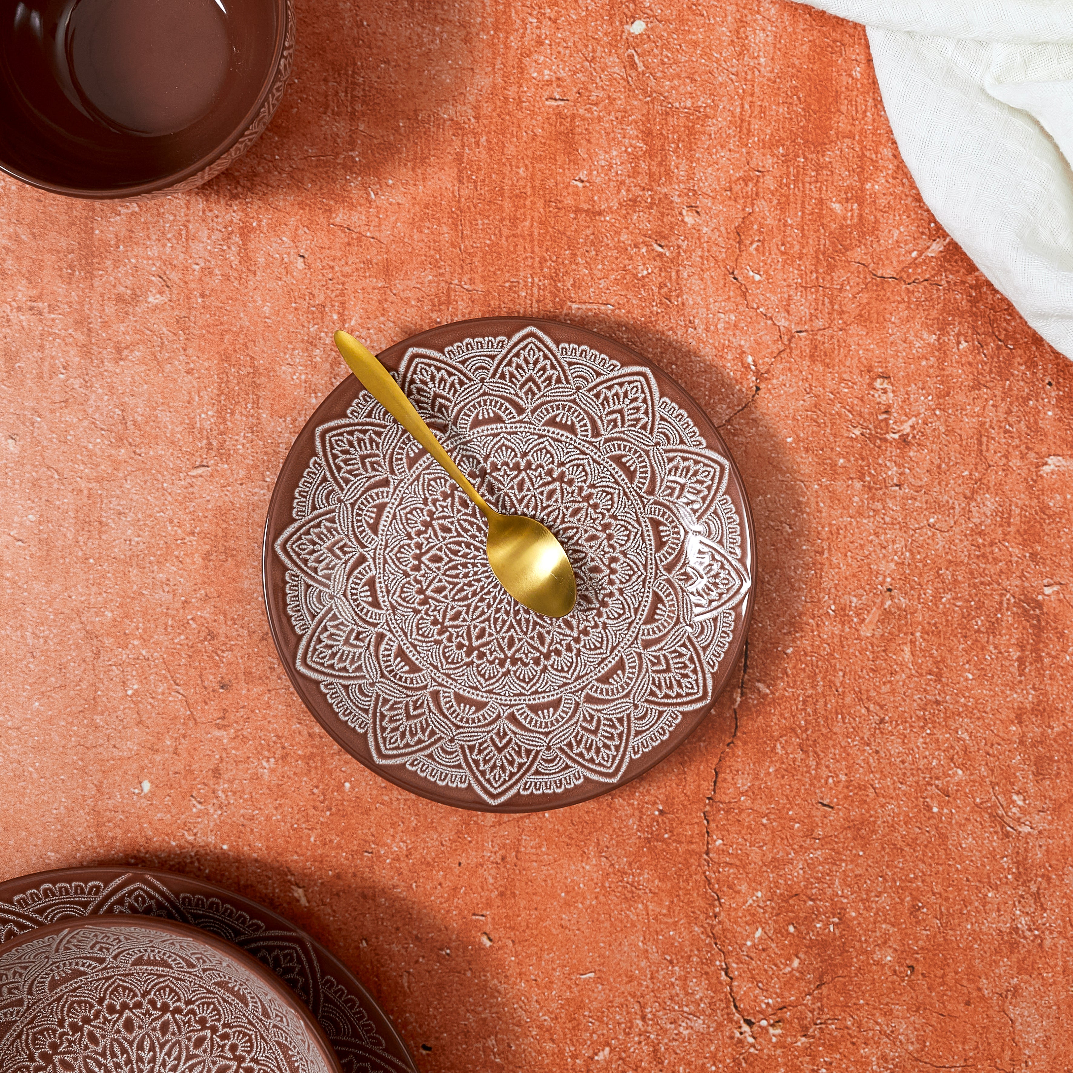 ASSIETTE SAHARA TERRACOTTA D19.5CM - LOT DE 6