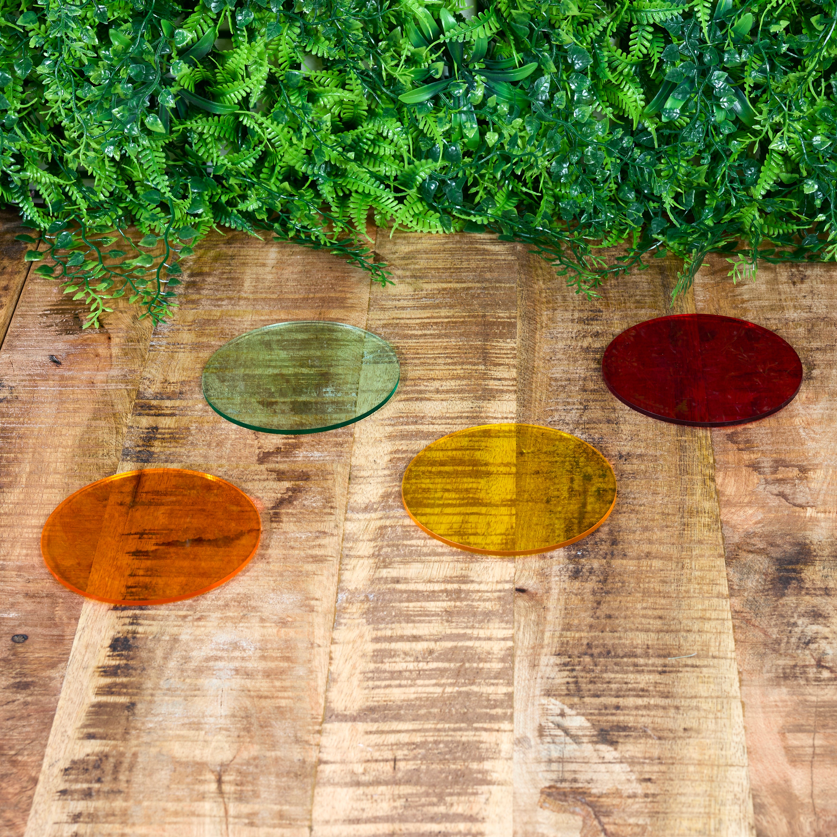 DESSOUS DE VERRE COLORES D10CM