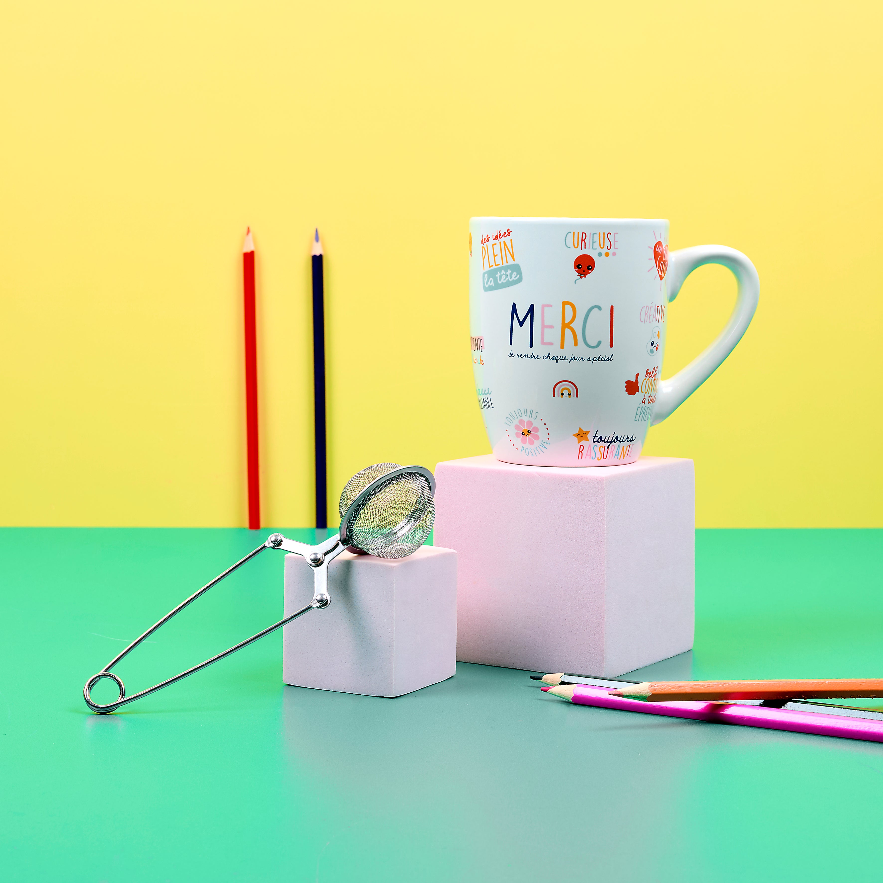 COFFRET MUG MERCI MAITRESSE ET INFUSEUR A THE