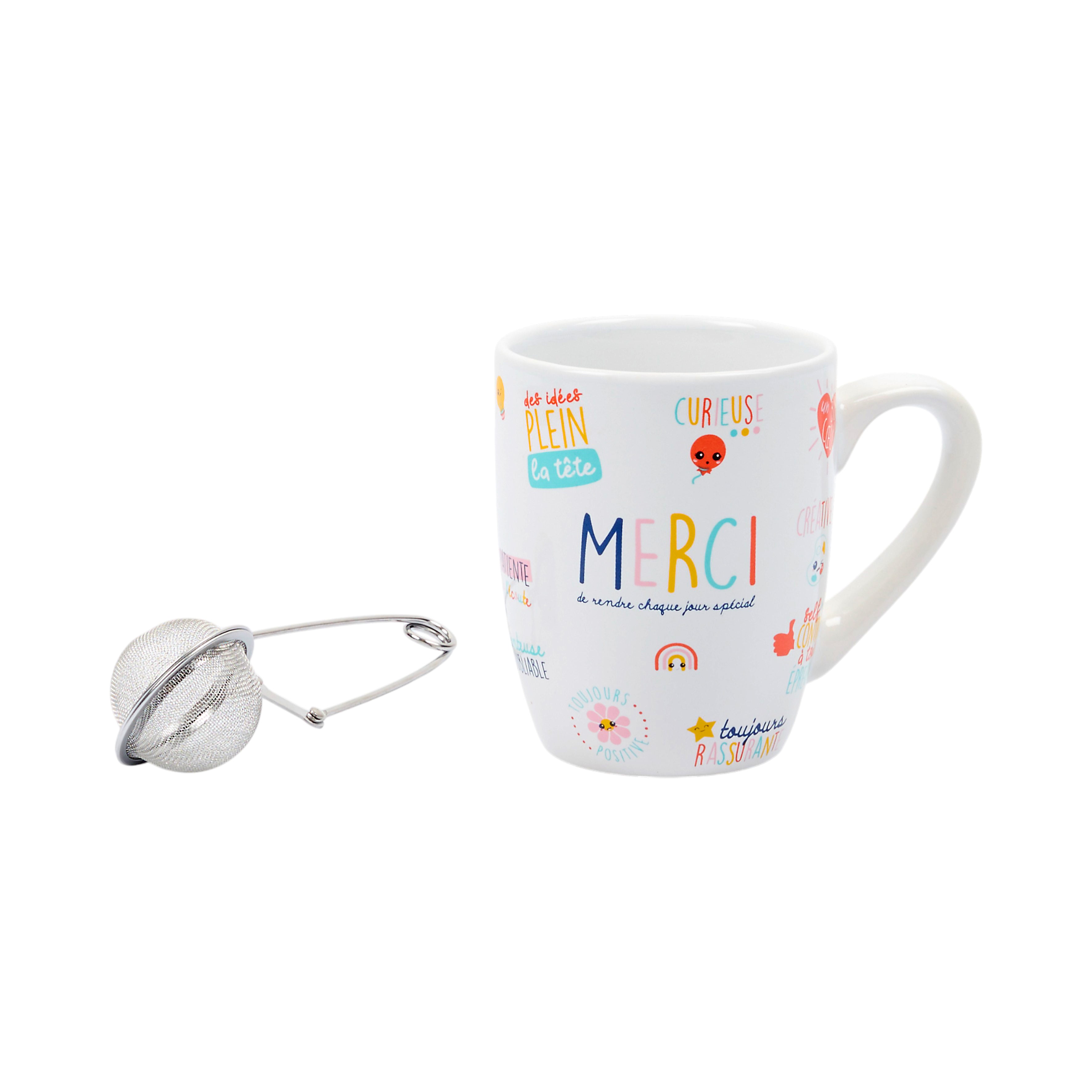 COFFRET MUG MERCI MAITRESSE ET INFUSEUR A THE