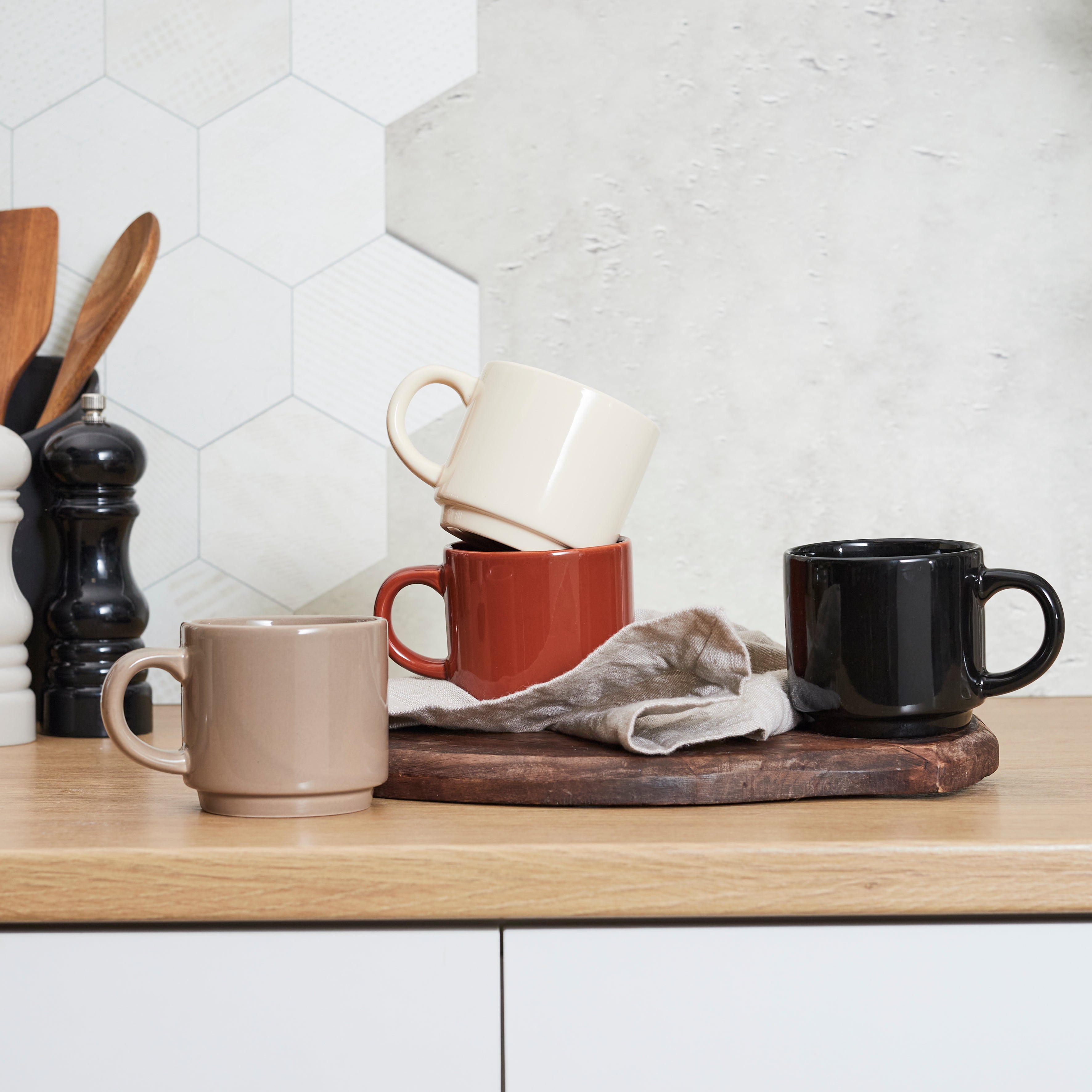TASSE UNIE X4 AVEC SUPPORT