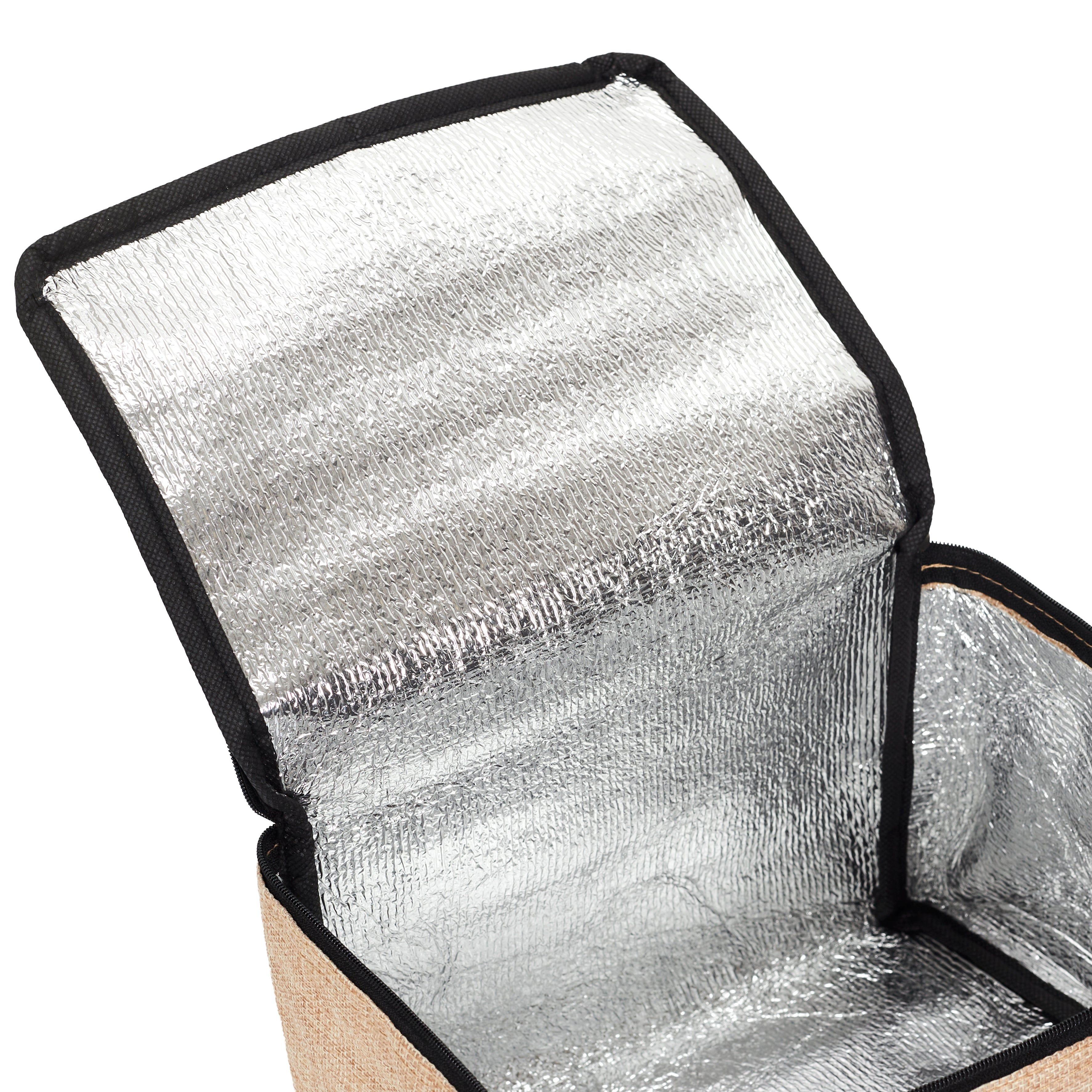 LUNCH BAG FRAICHEUR EFFET JUTE 24.5X18X16.5 8L
