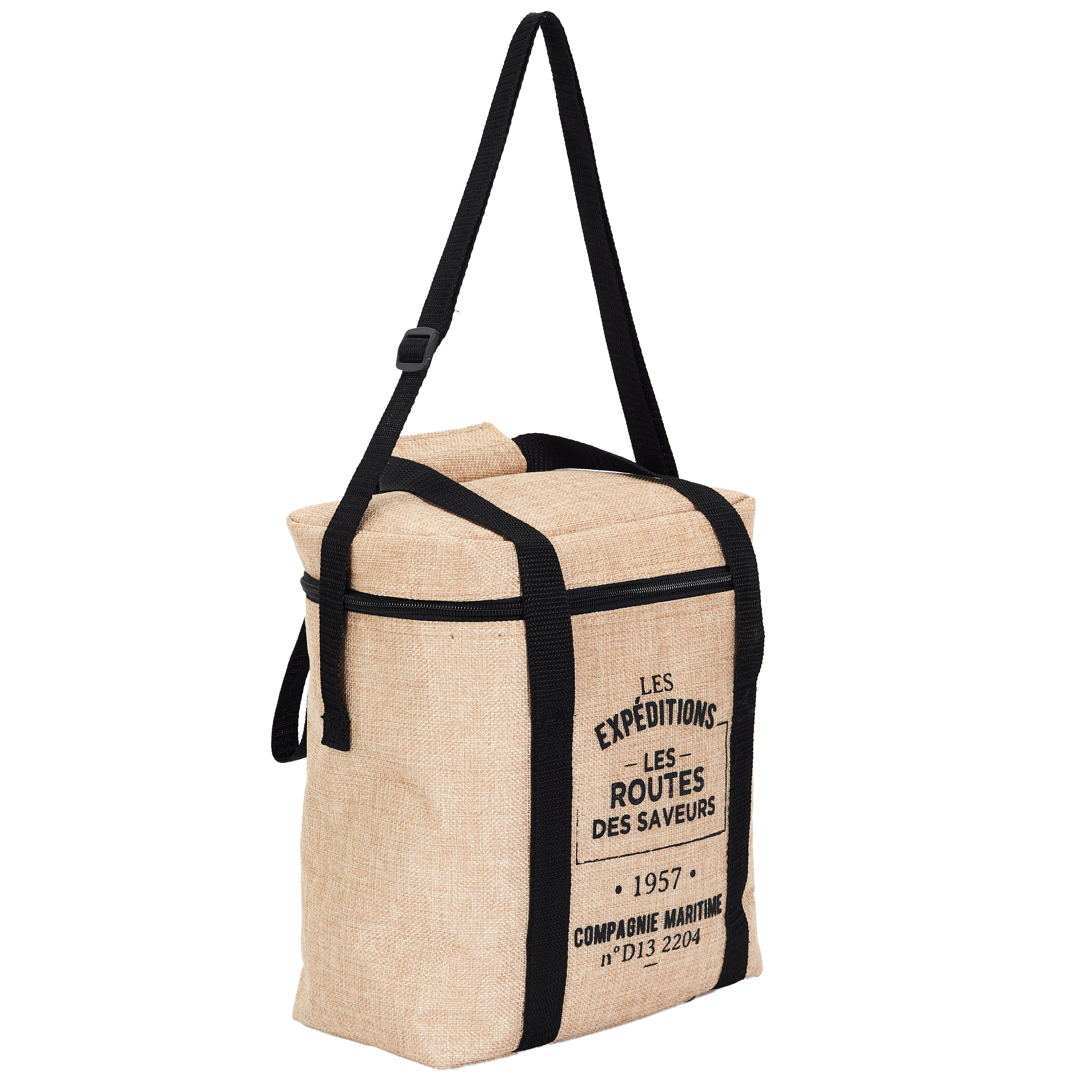 LUNCH BAG FRAICHEUR EFFET JUTE 25X14X30 9L