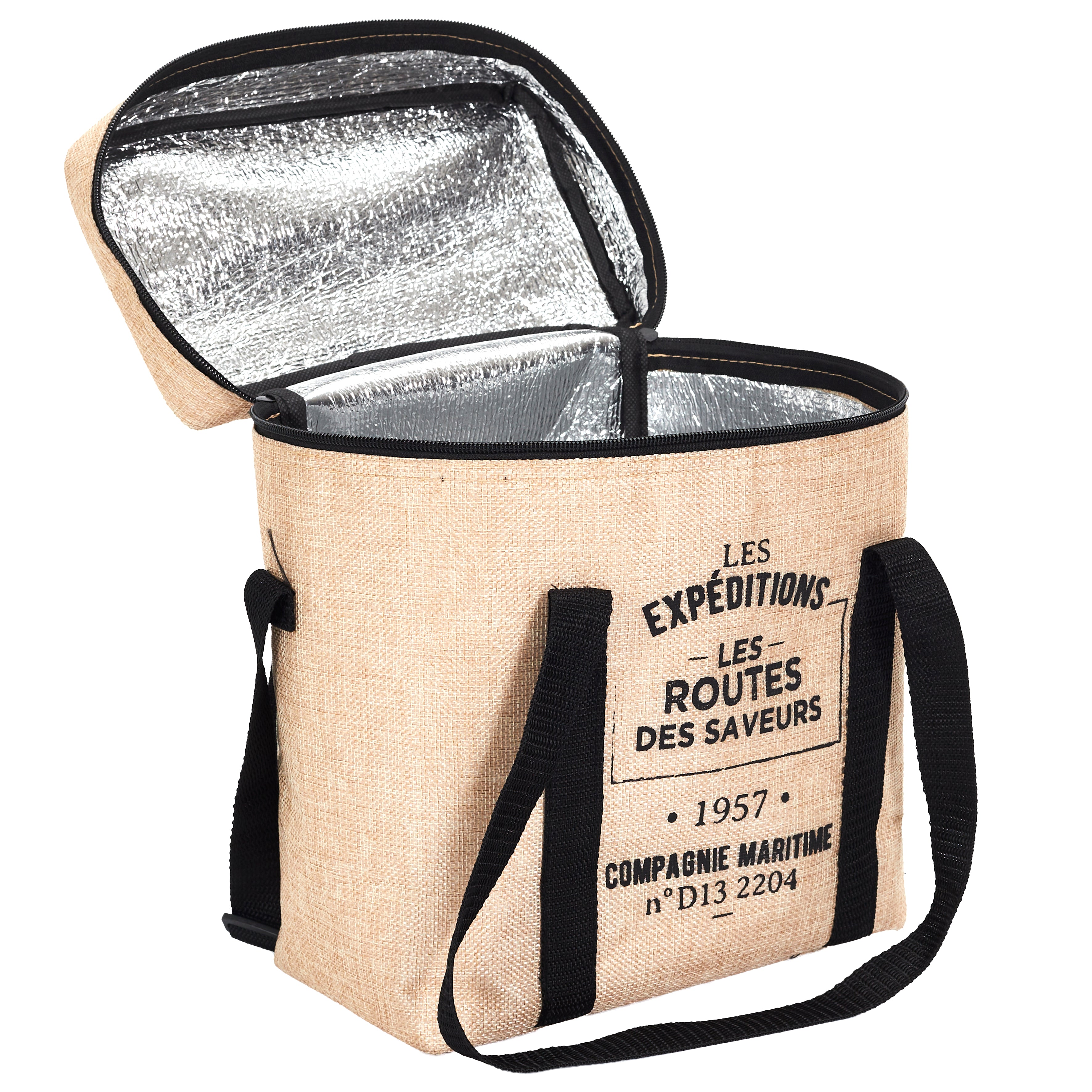 LUNCH BAG FRAICHEUR EFFET JUTE 25X14X30 9L