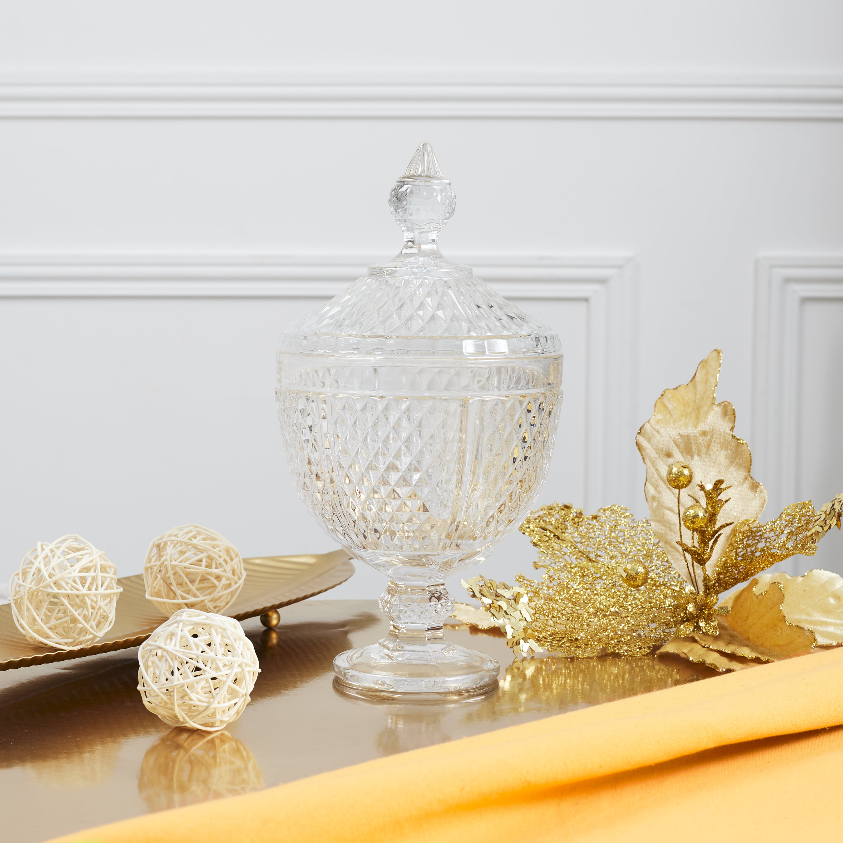 BONBONNIERE DESIGN DIAMANT H31CM