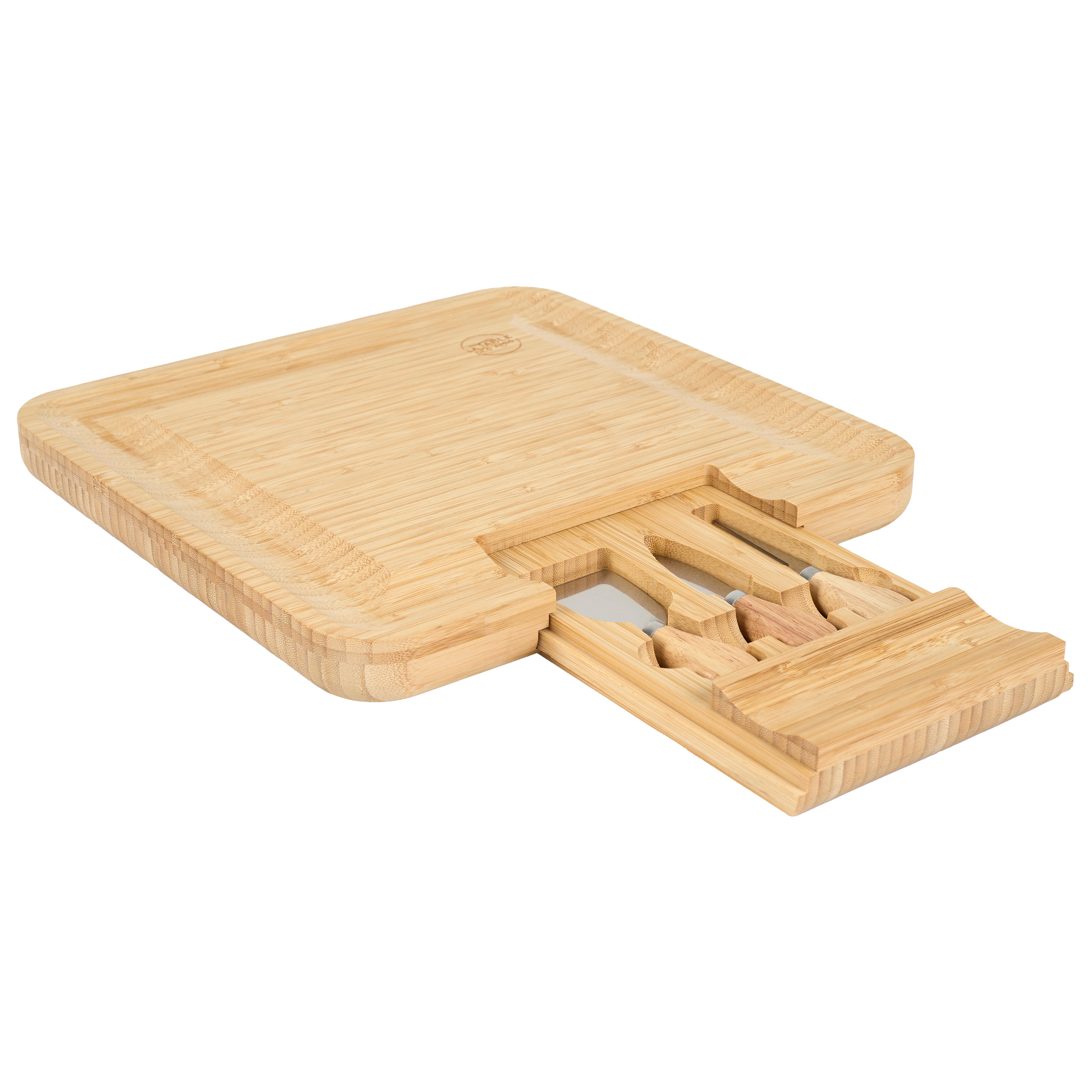 PLANCHE APERO BAMBOU TIROIR COUTEAUX FROMAGE
