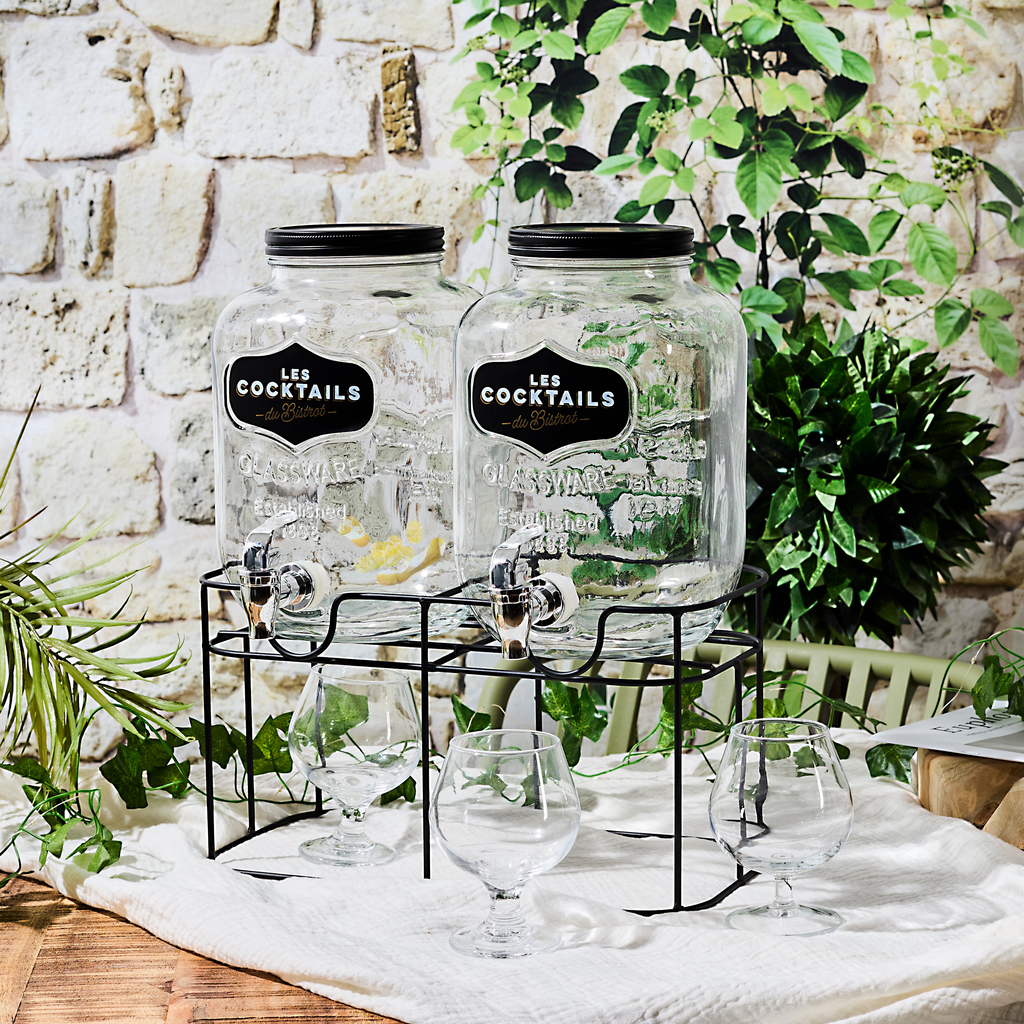 DOUBLE FONTAINE A BOISSON BISTROT 2X4L