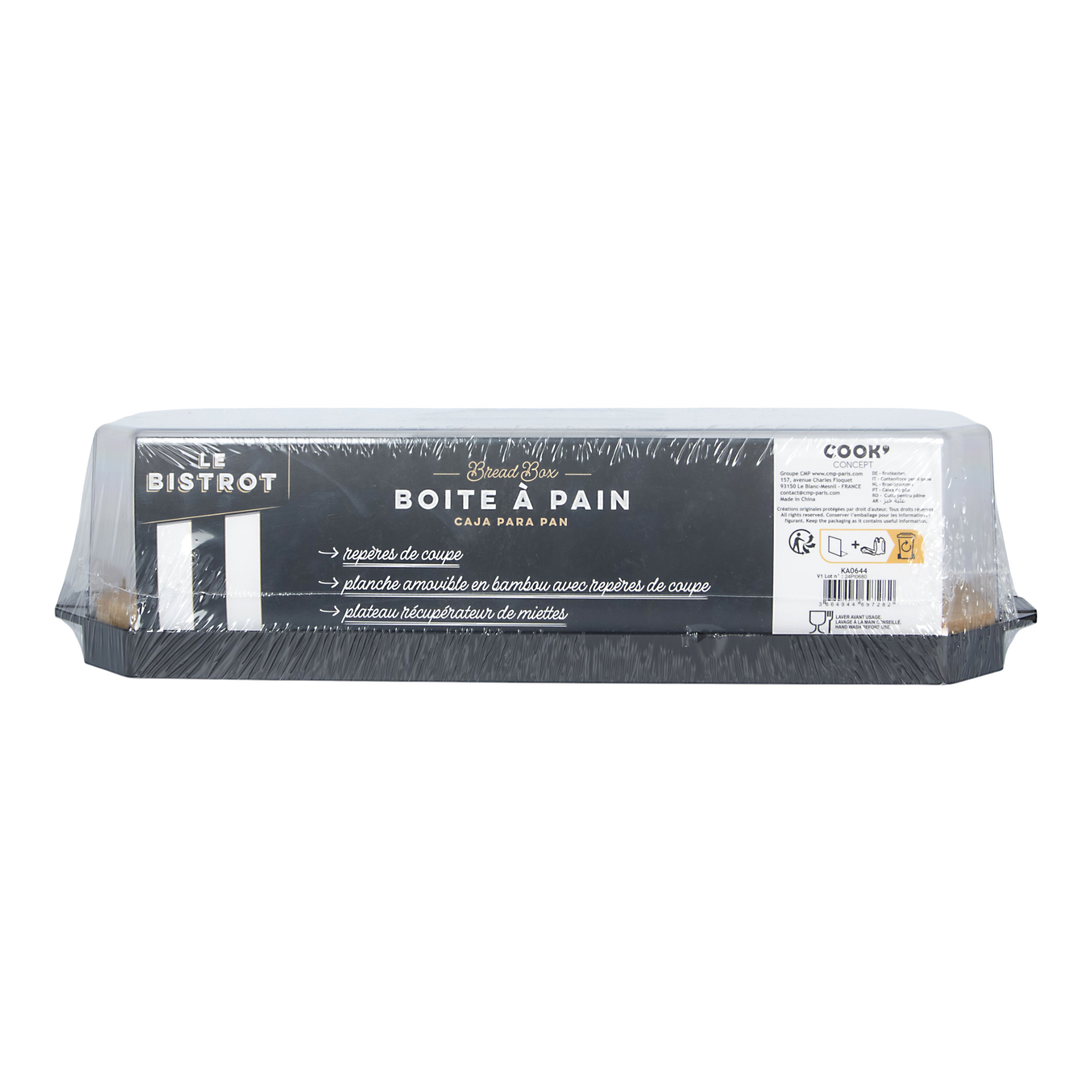 BOITE A PAIN COUVERCLE TRANSPARENT BISTROT