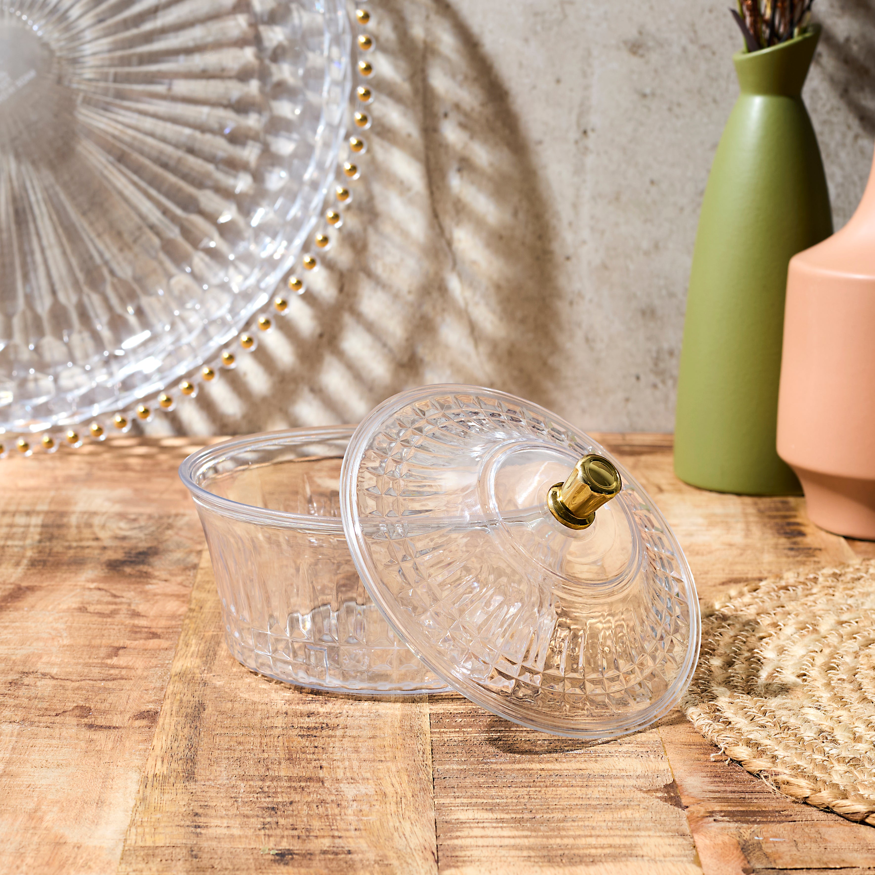 COUPE AVEC COUVERCLE PLASTIQUE D15.4CM SABAH