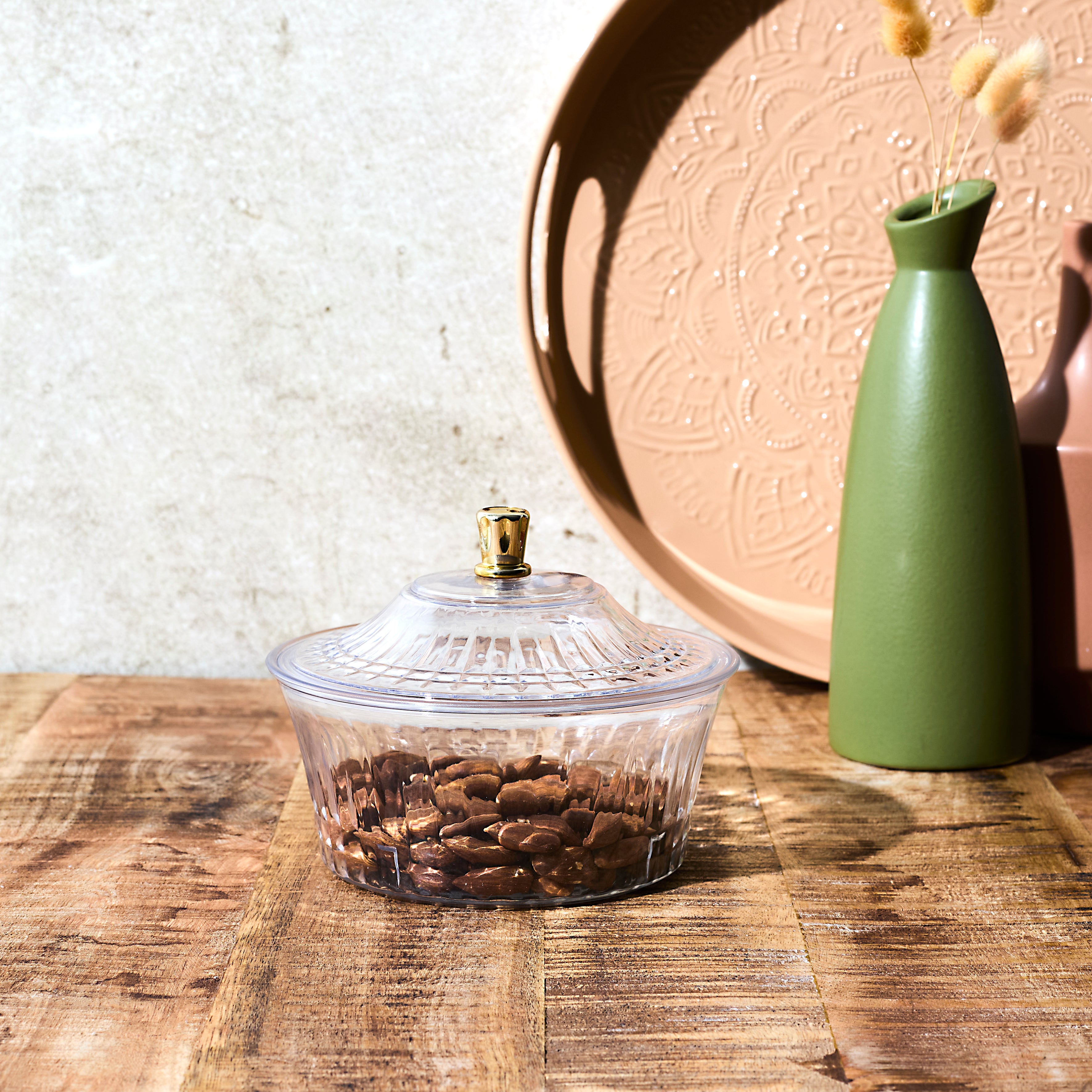 COUPE AVEC COUVERCLE PLASTIQUE D15.4CM SABAH