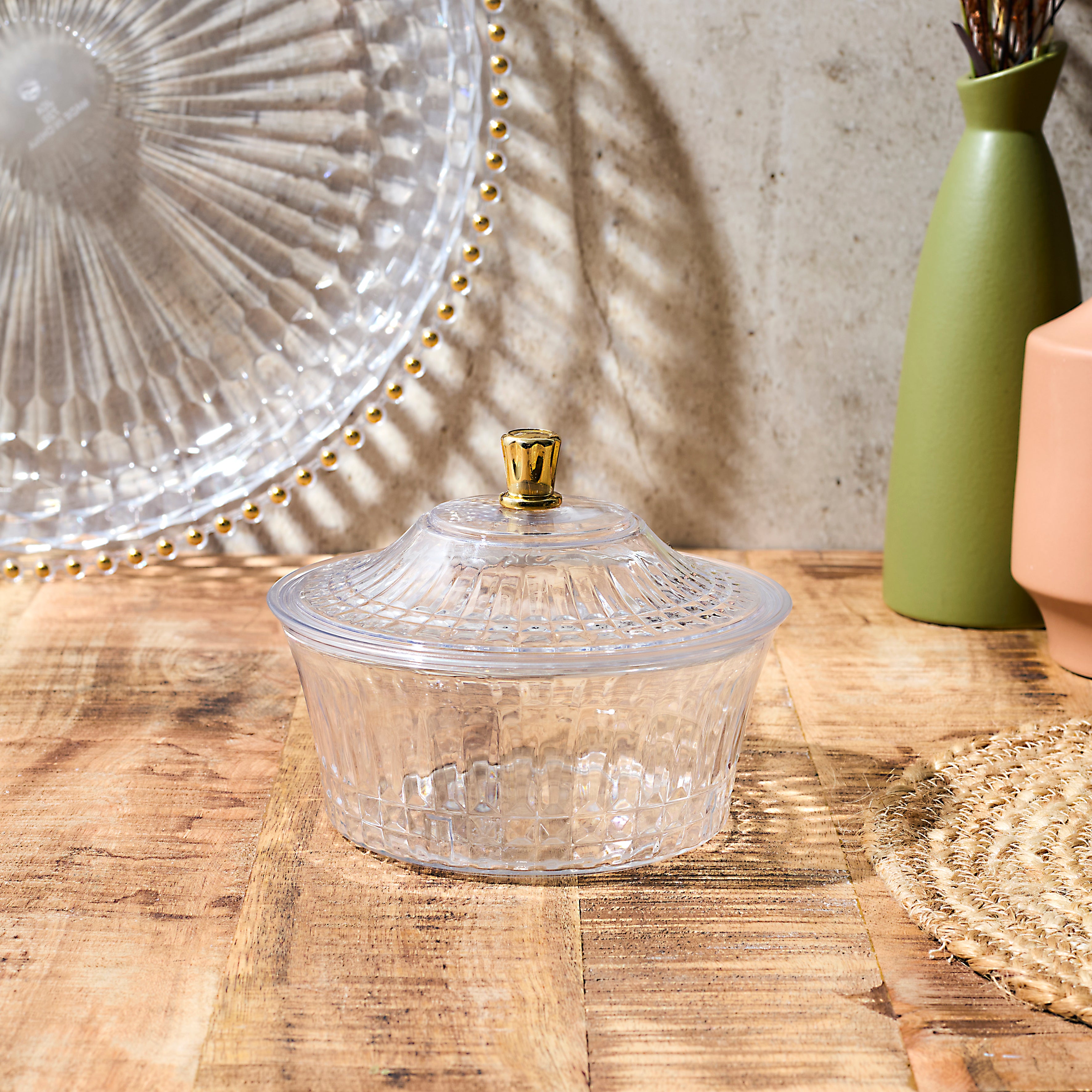 COUPE AVEC COUVERCLE PLASTIQUE D15.4CM SABAH