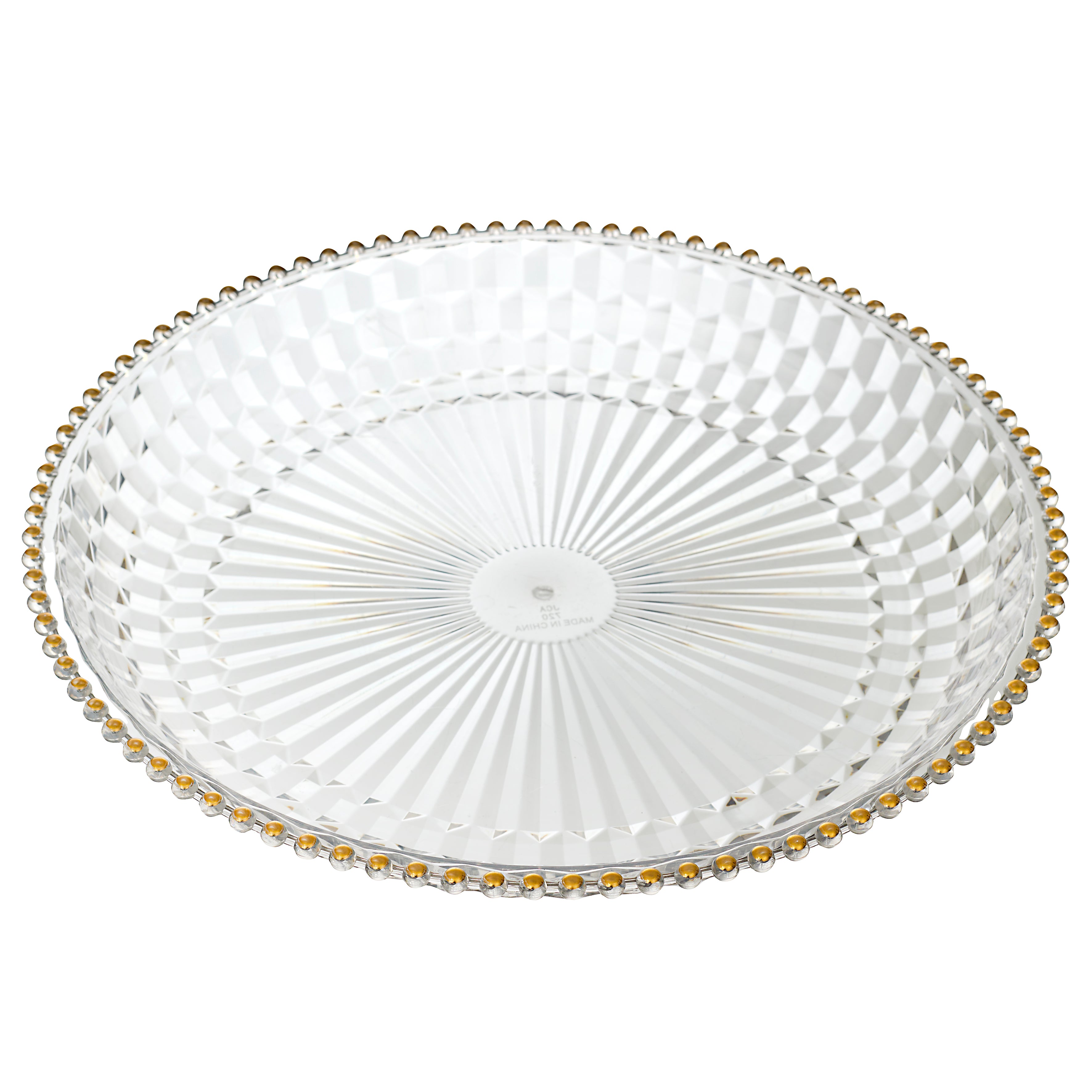 PLATEAU ROND EN PLASTIQUE D38.5CM SABAH