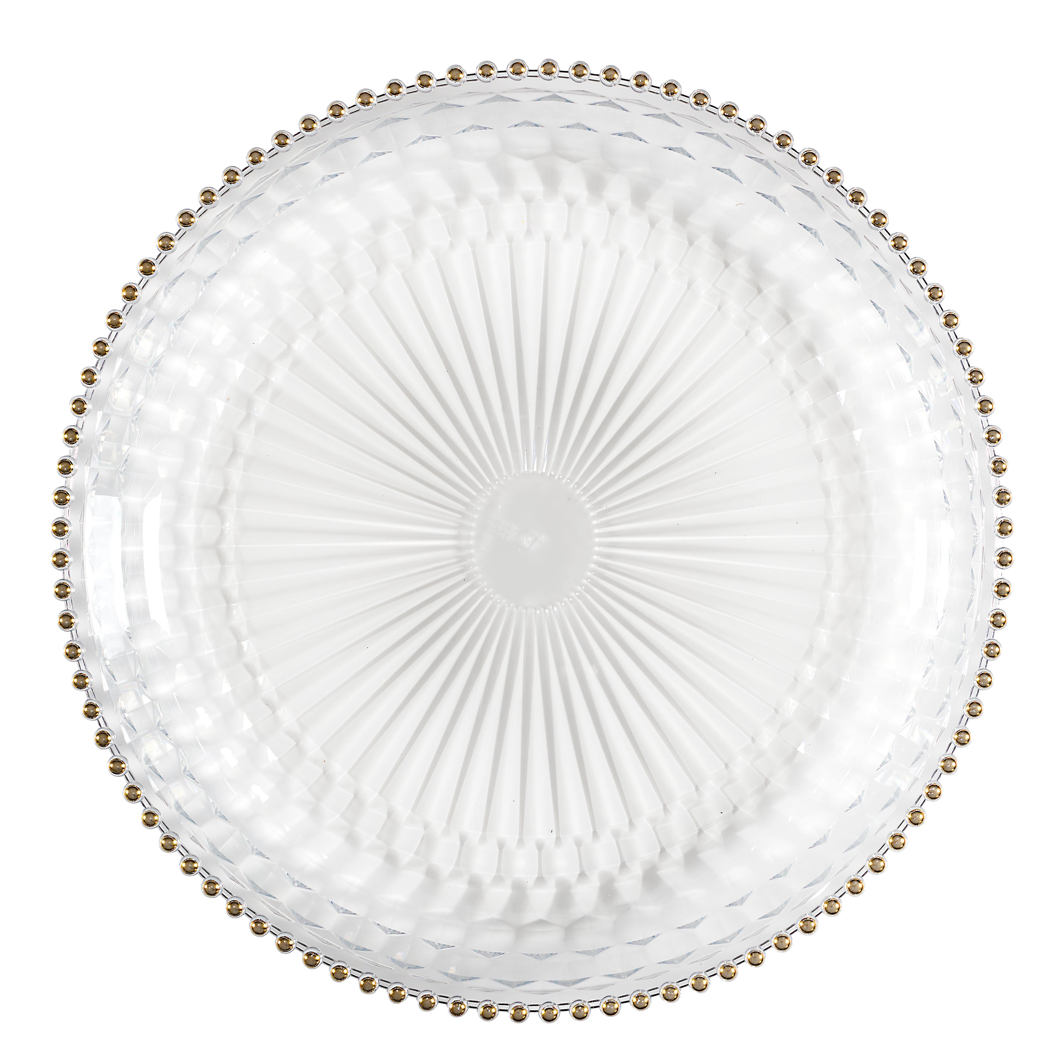 PLATEAU ROND EN PLASTIQUE D38.5CM SABAH