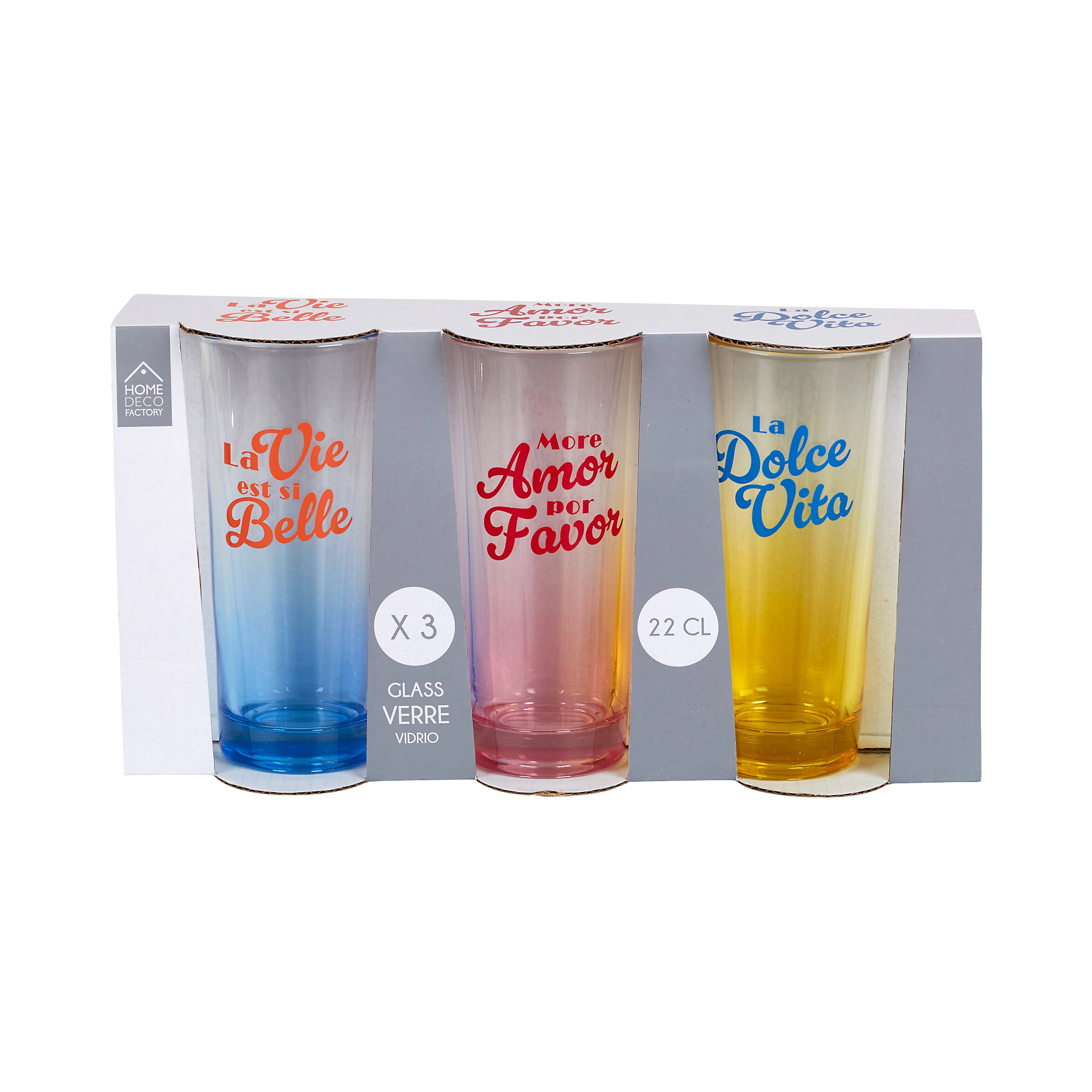 VERRE COLORE DOLCE VITA X3 22CL