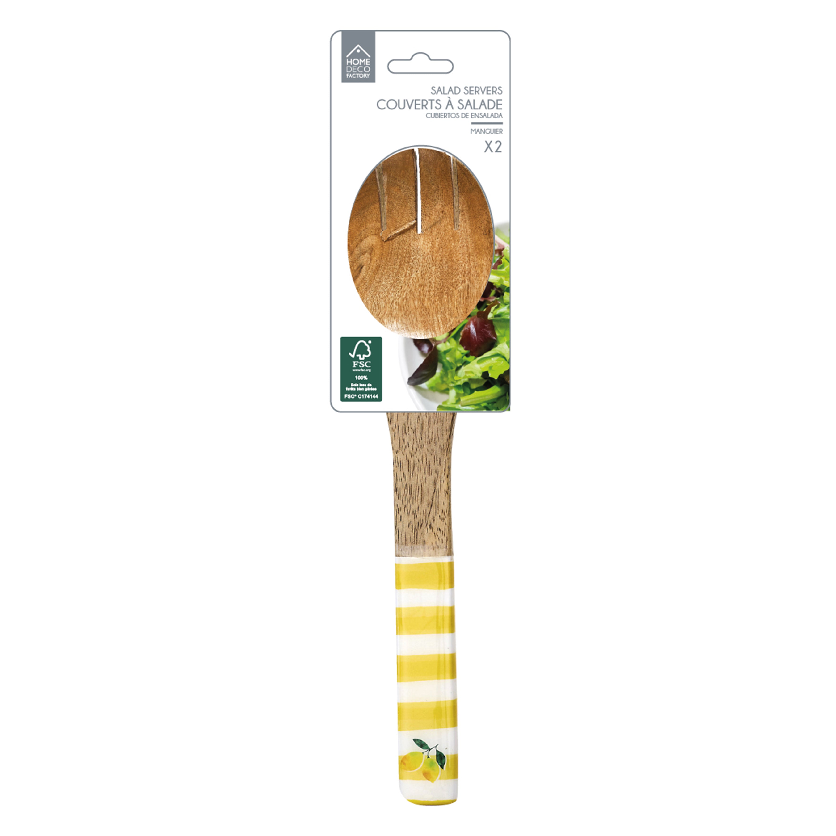 COUVERT A SALADE MANGUIER DOLCE VITA JAUNE