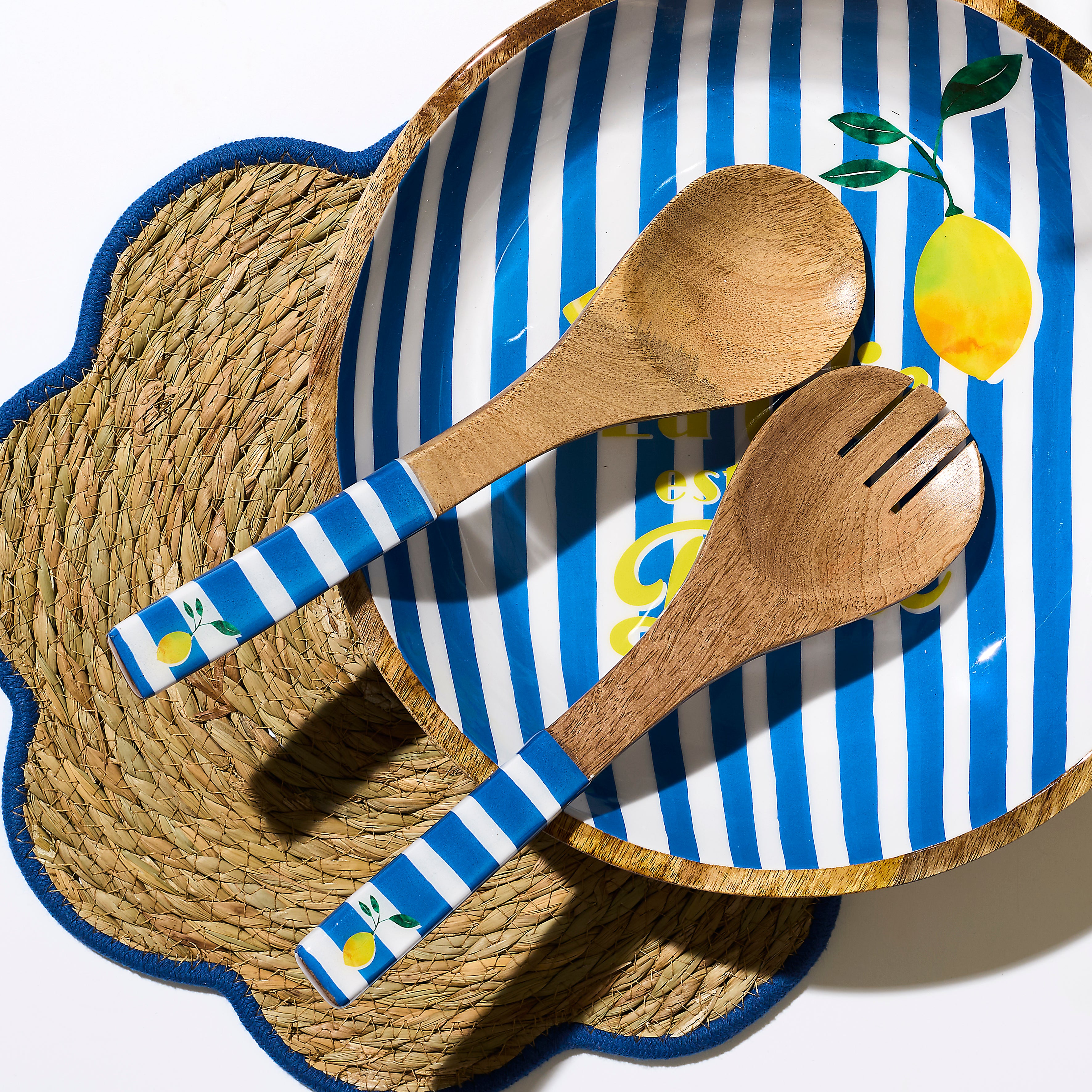 COUVERT A SALADE MANGUIER DOLCE VITA BLEU