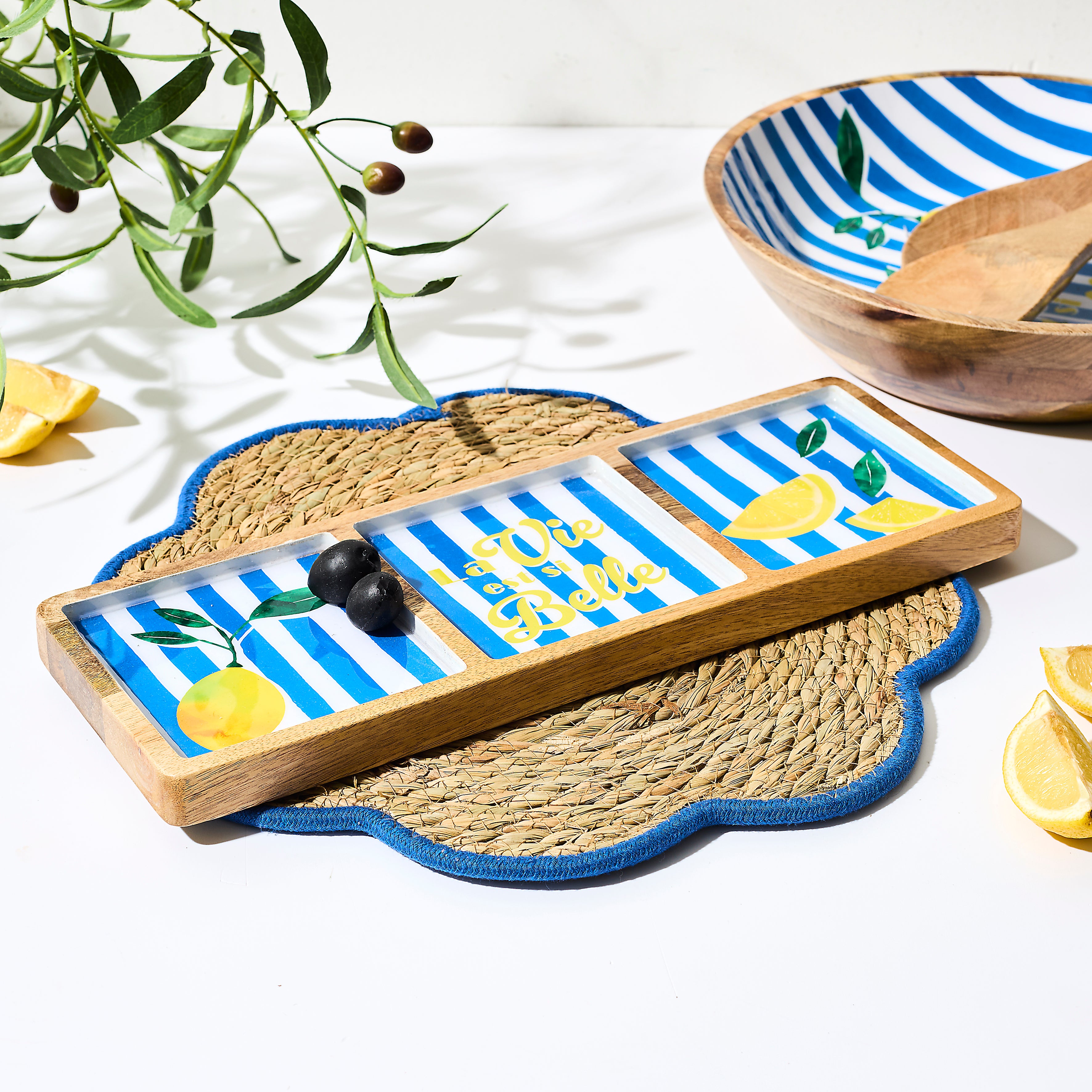 PLANCHE COMPARTIMENTS MANGUIER DOLCE VITA BLEU