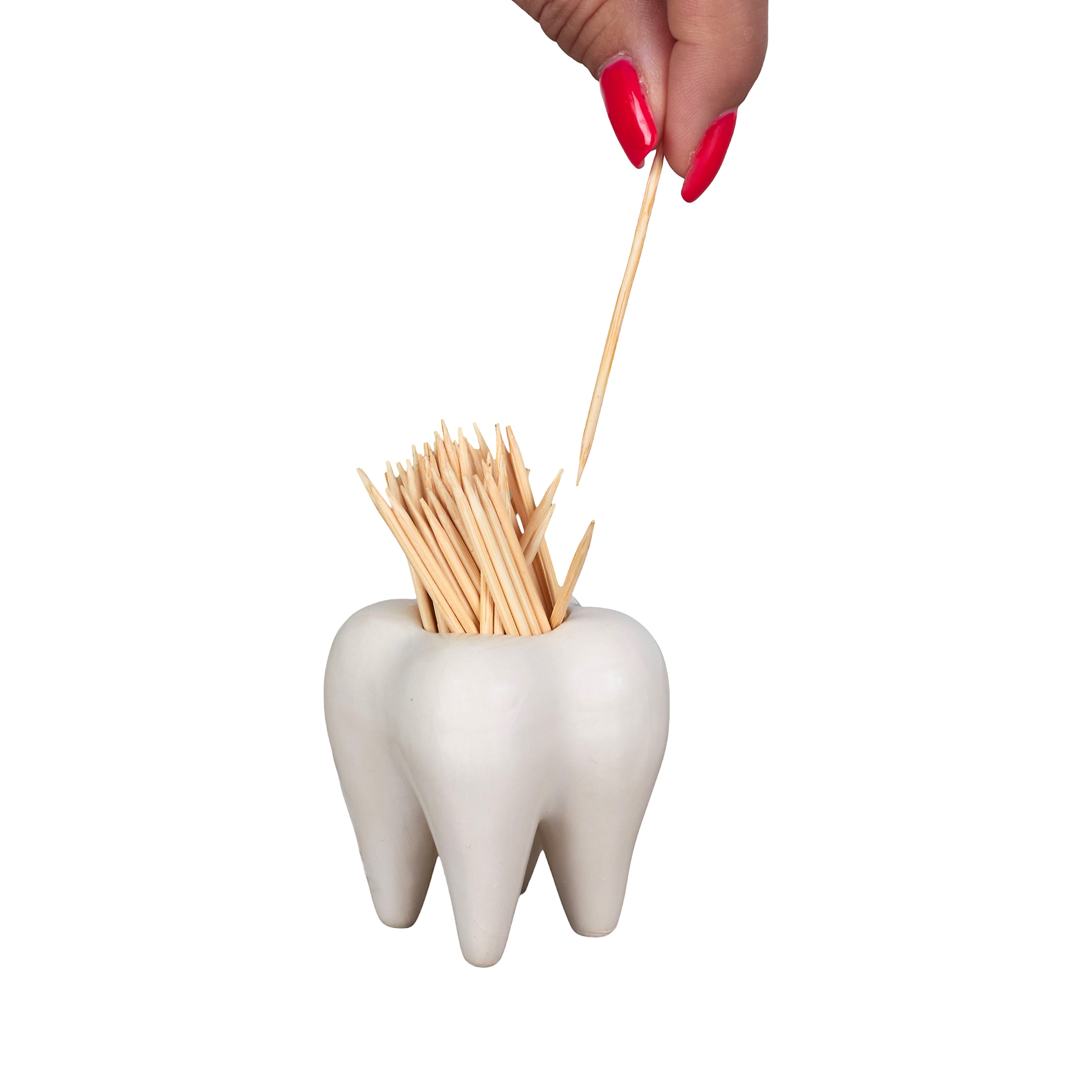 POT A CURE DENT EN FORME DE DENT