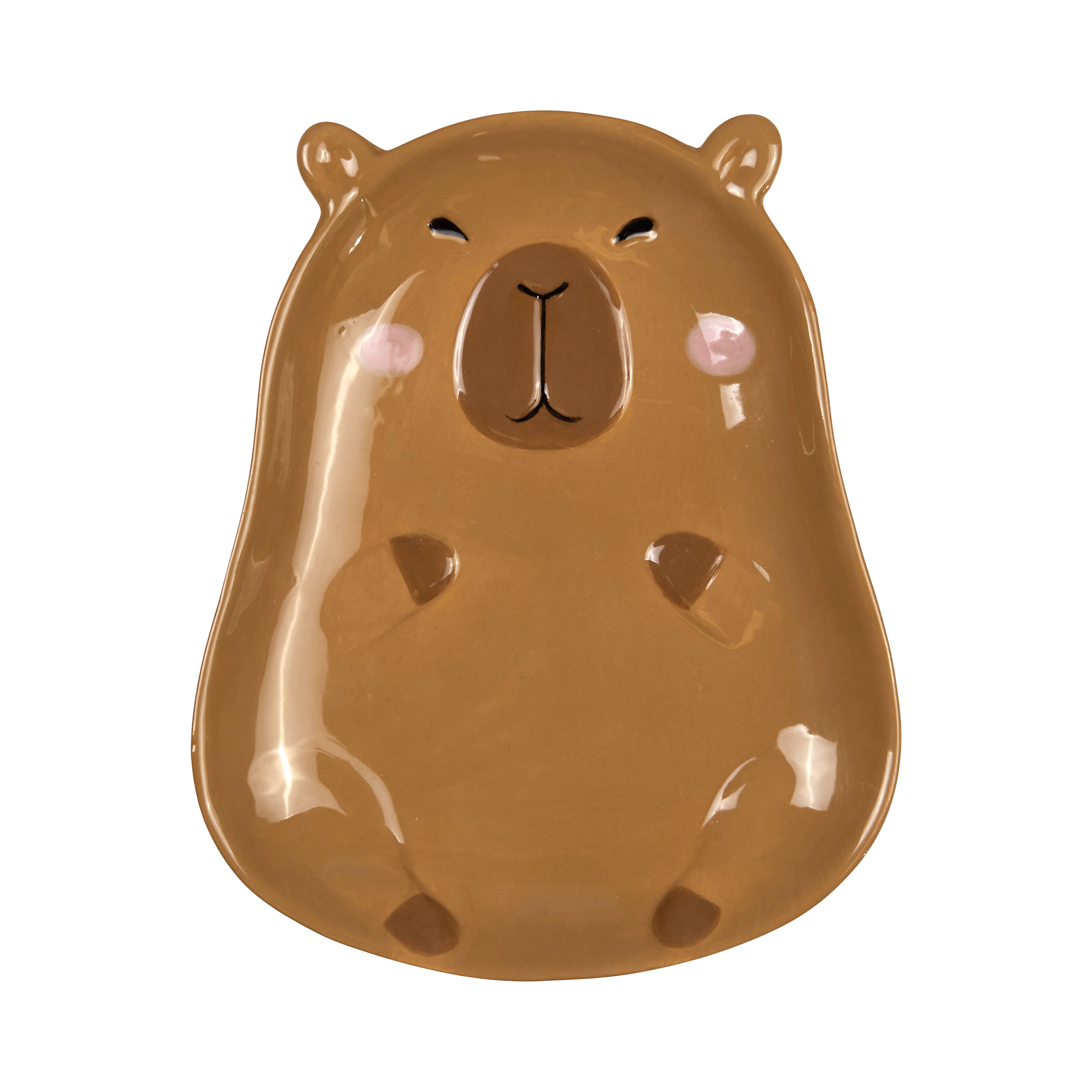ASSIETTE CAPYBARA RELIEF - LOT DE 6