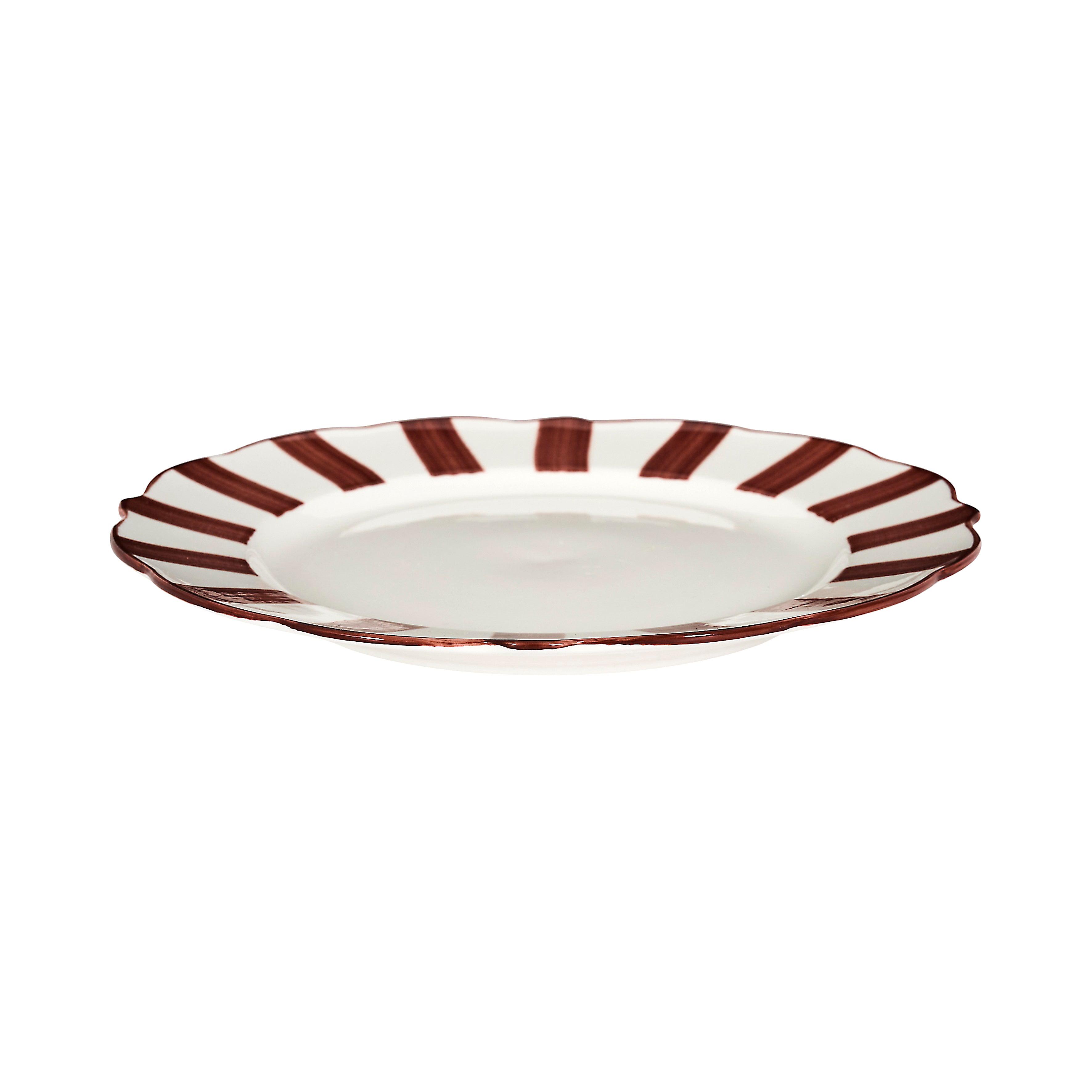 ASSIETTE CLEO BORDEAUX D26.5CM - LOT DE 6