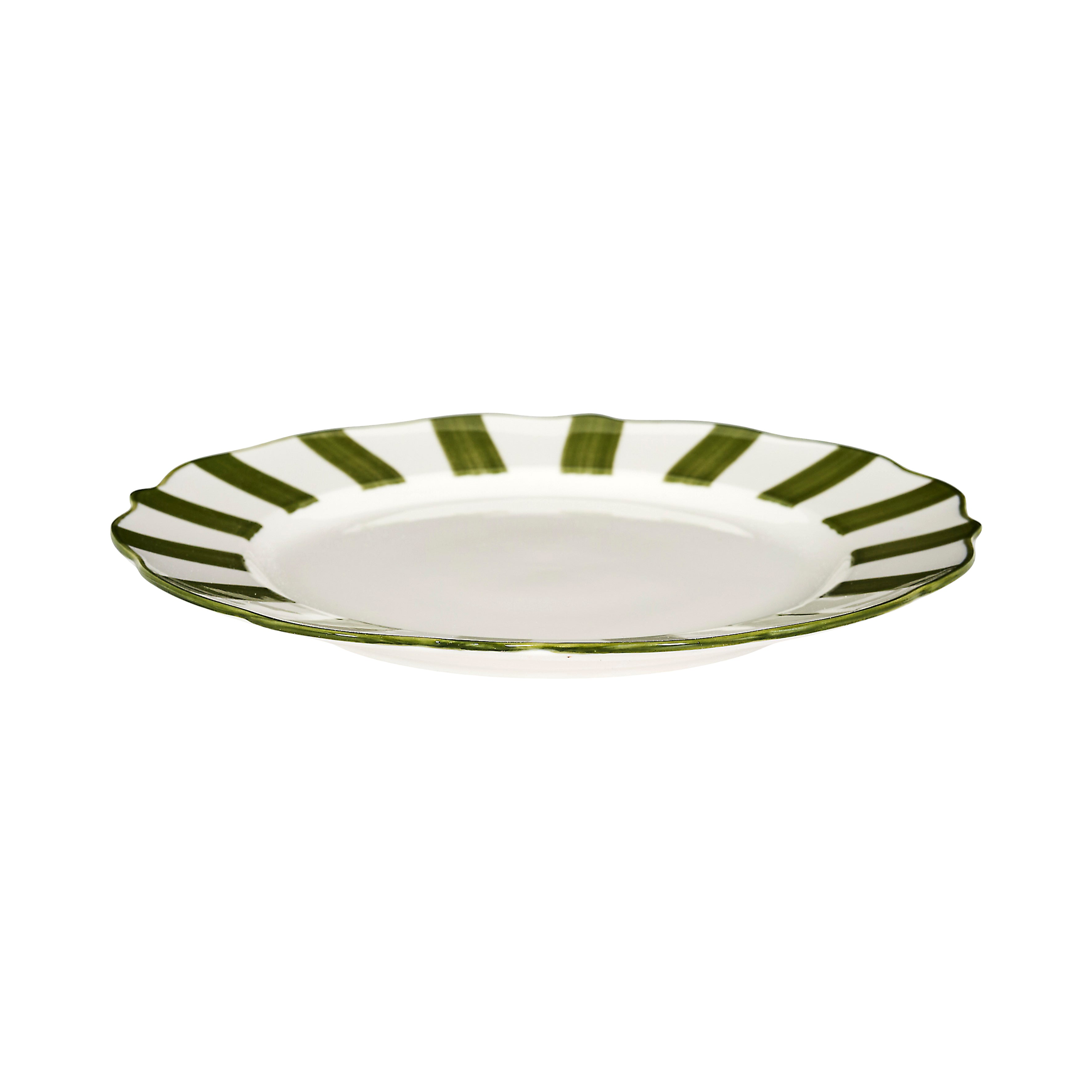 ASSIETTE CLEO VERT D26.5CM - LOT DE 6