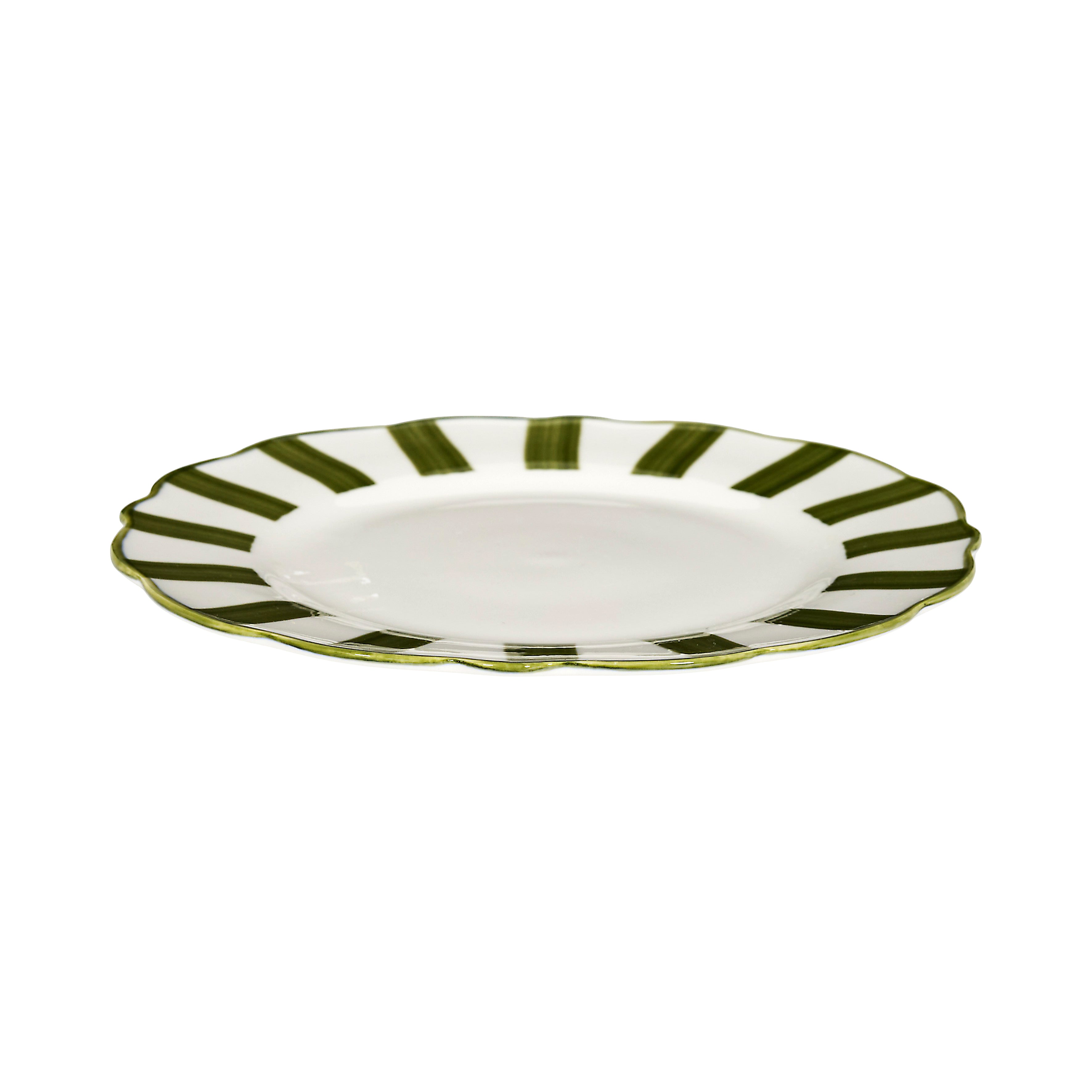 ASSIETTE CLEO VERT D19CM - LOT DE 6