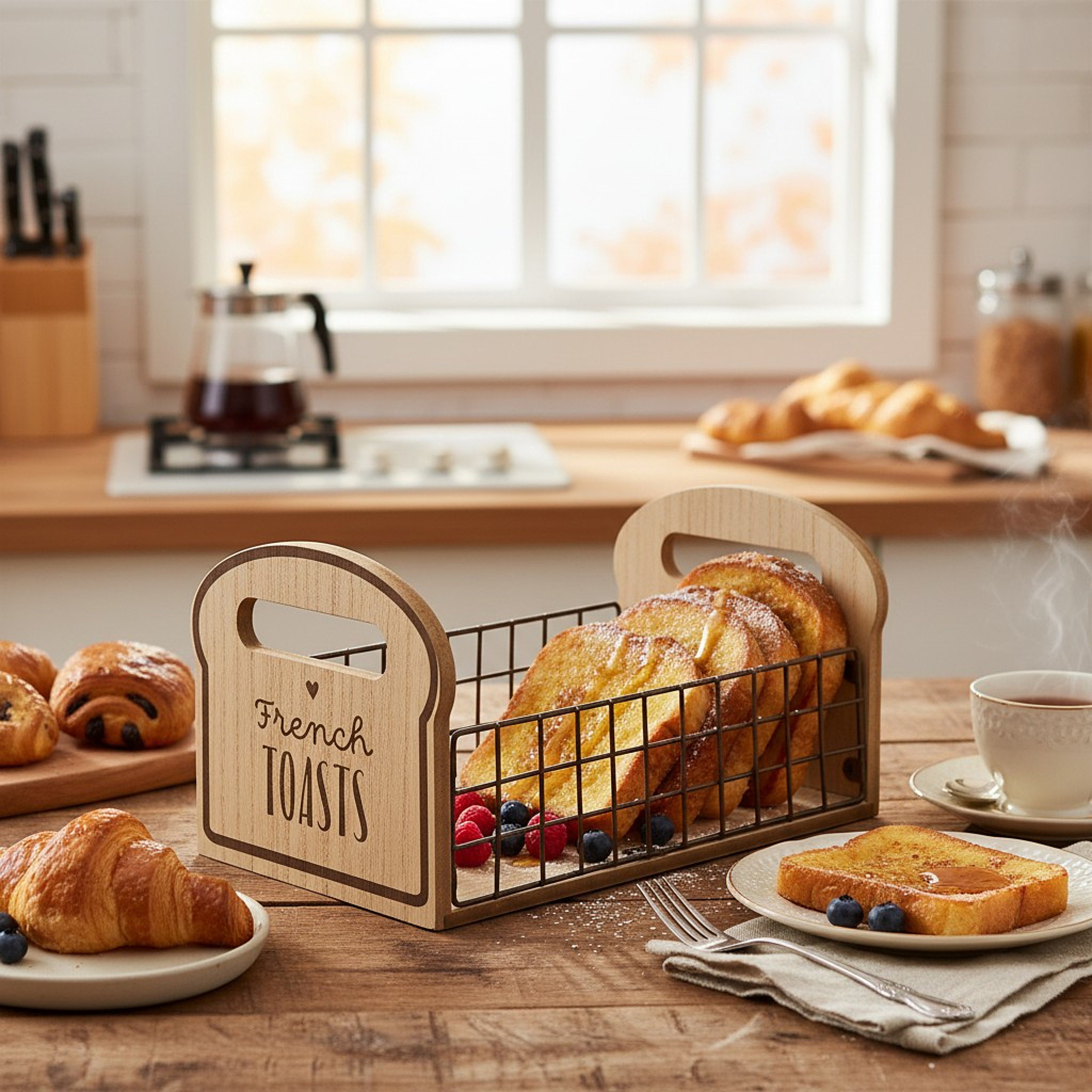 PANIER A TOAST MORNING BISTROT 30X30X10CM