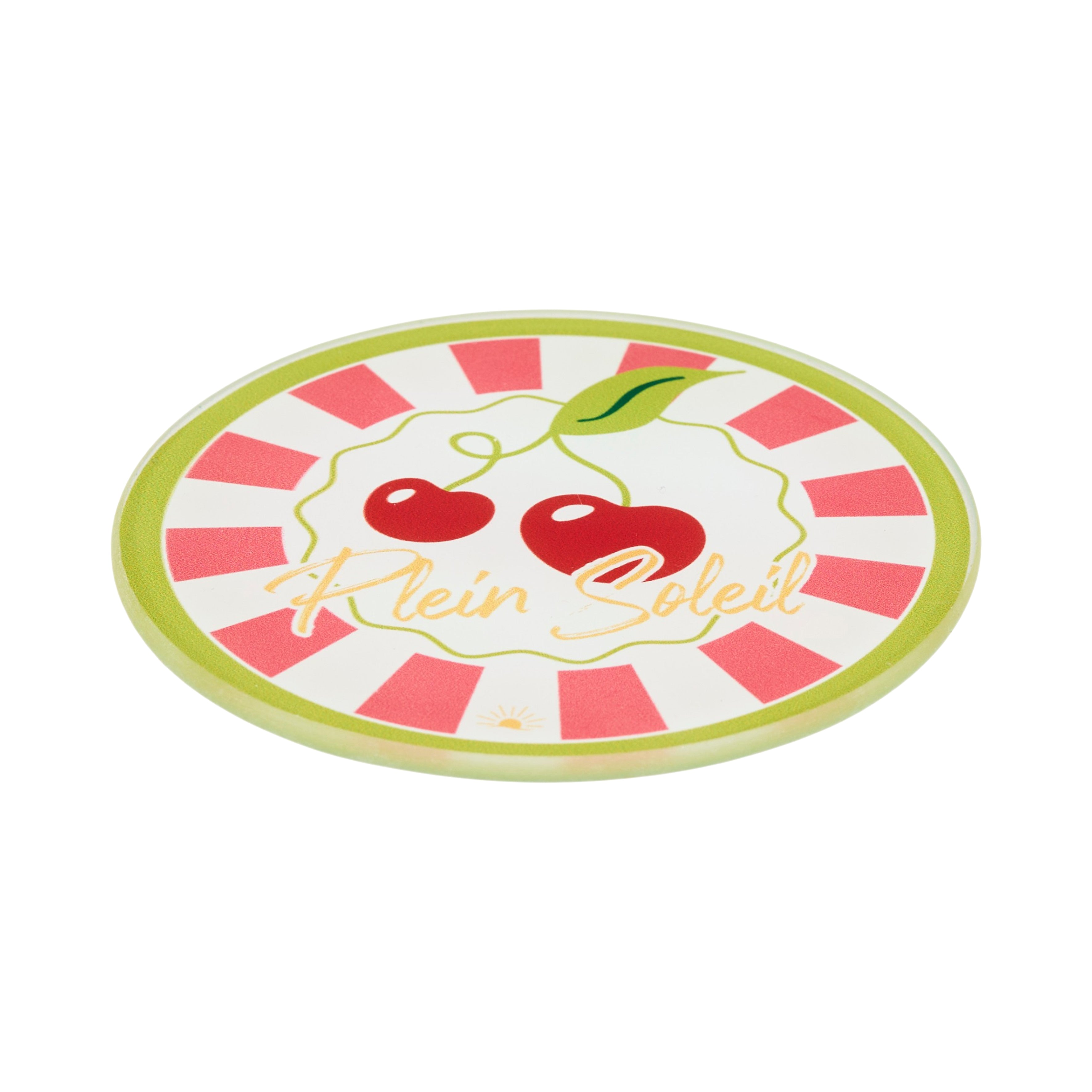DESSOUS DE VERRE EN VERRE X4 10CM PLEIN SOLEIL