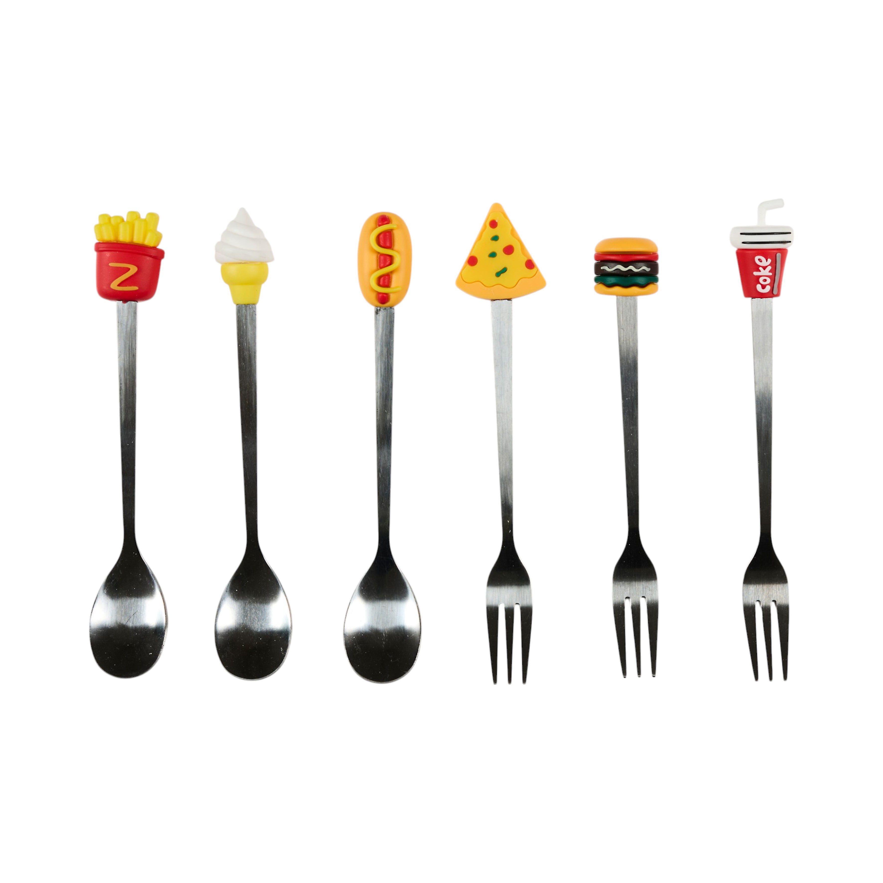 CUILLERE ET FOURCHETTE FAST FOOD X6