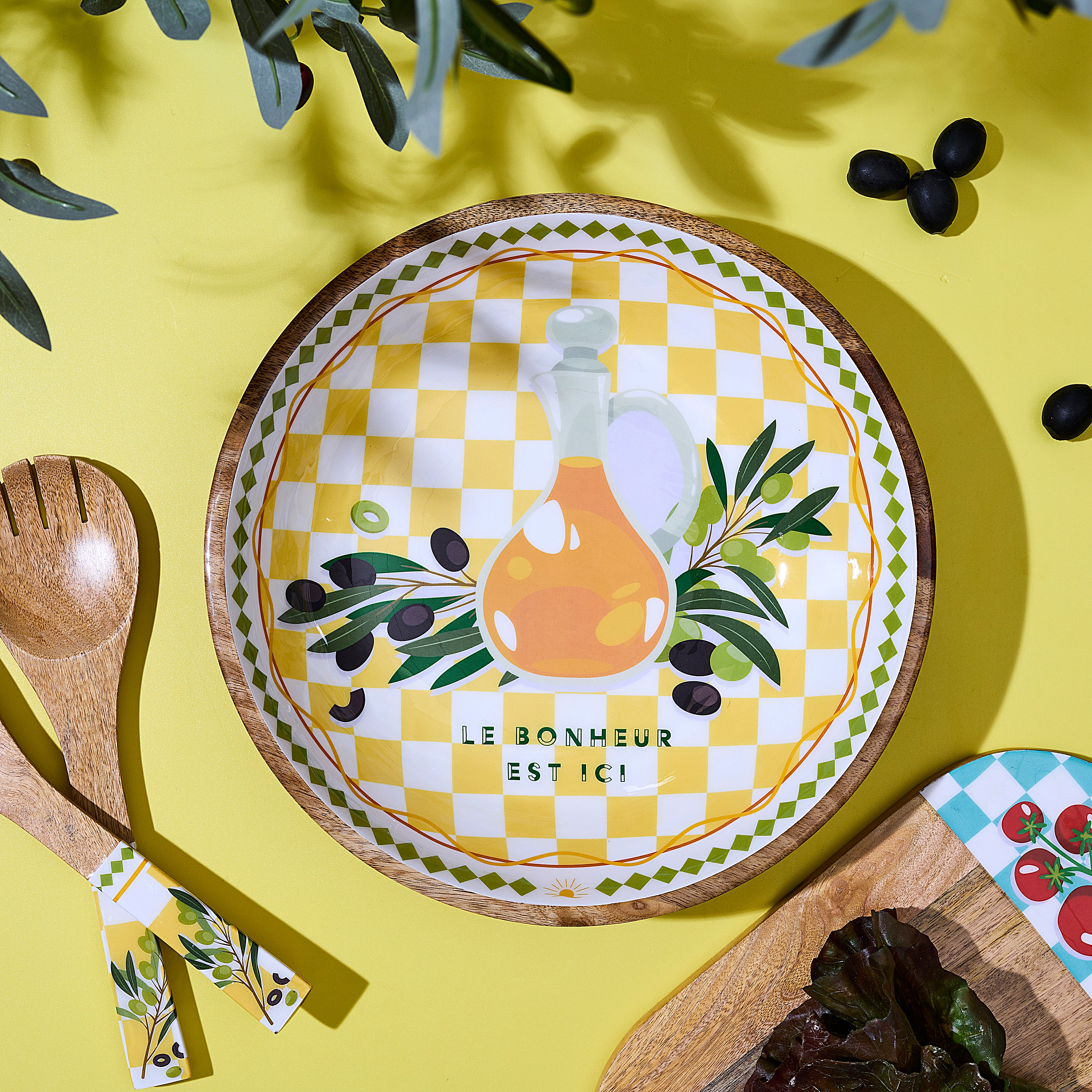 SALADIER MANGUIER OLIVE PLEIN SOLEIL D33CM