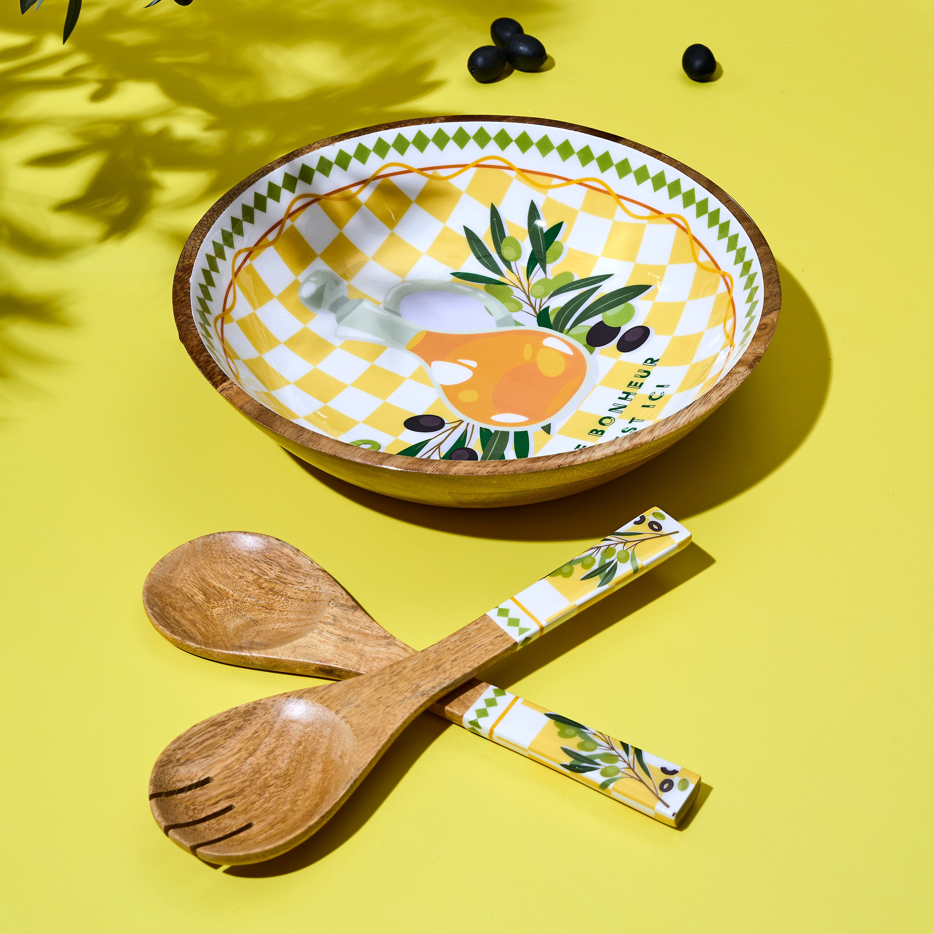 SALADIER MANGUIER OLIVE PLEIN SOLEIL D33CM
