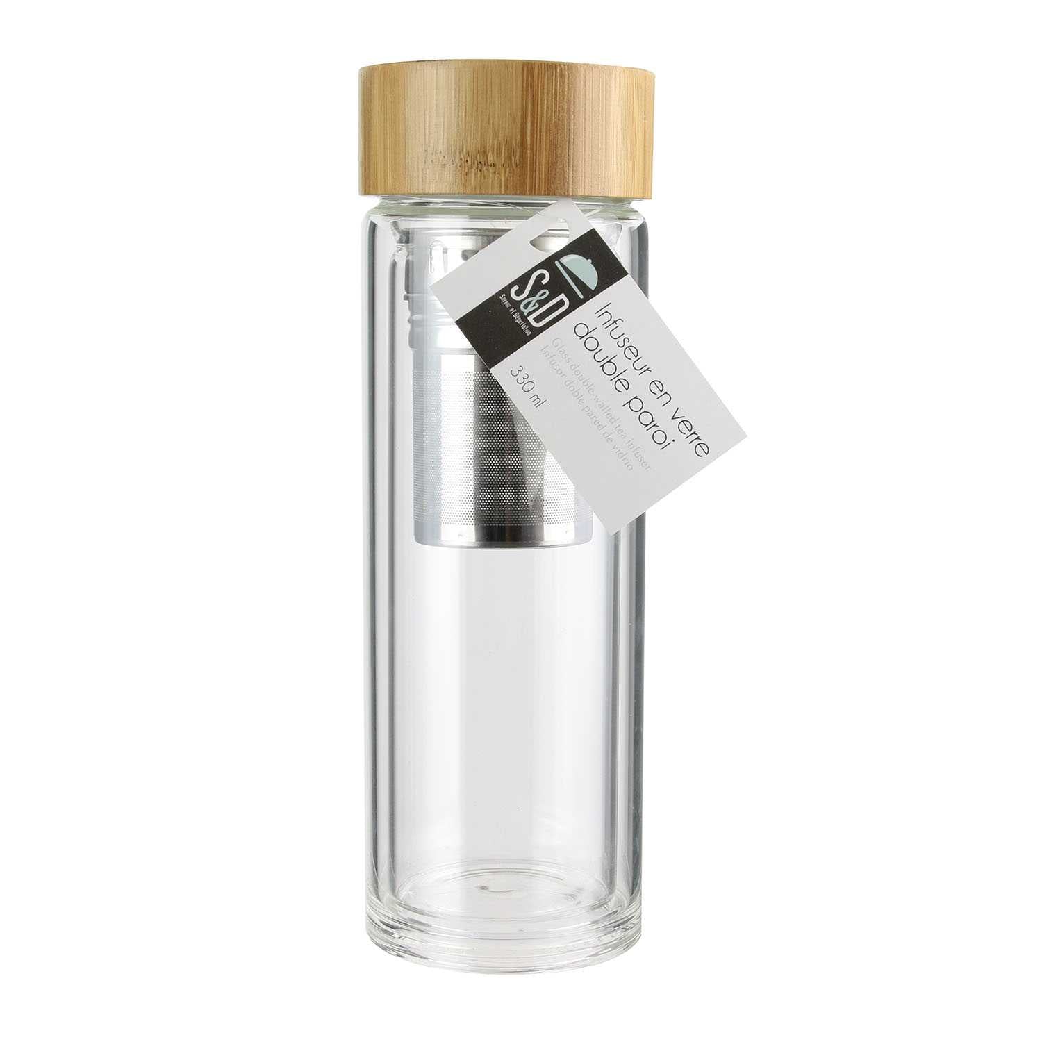 BOUTEILLE DE TRANSPORT DOUBLE PAROI INFUSEUR