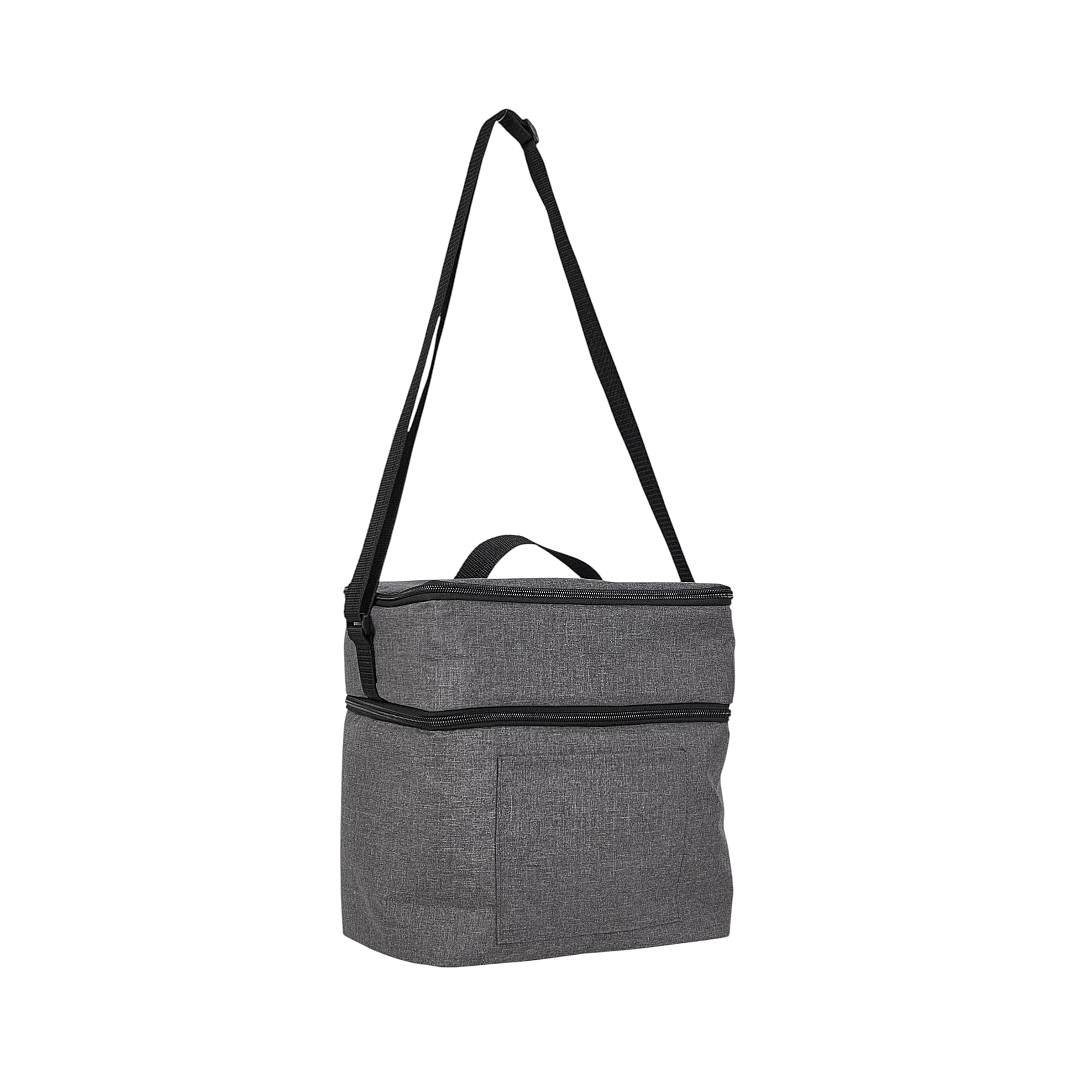 LUNCH BAG GRIS ISOTHERME 12L 27X18X28CM