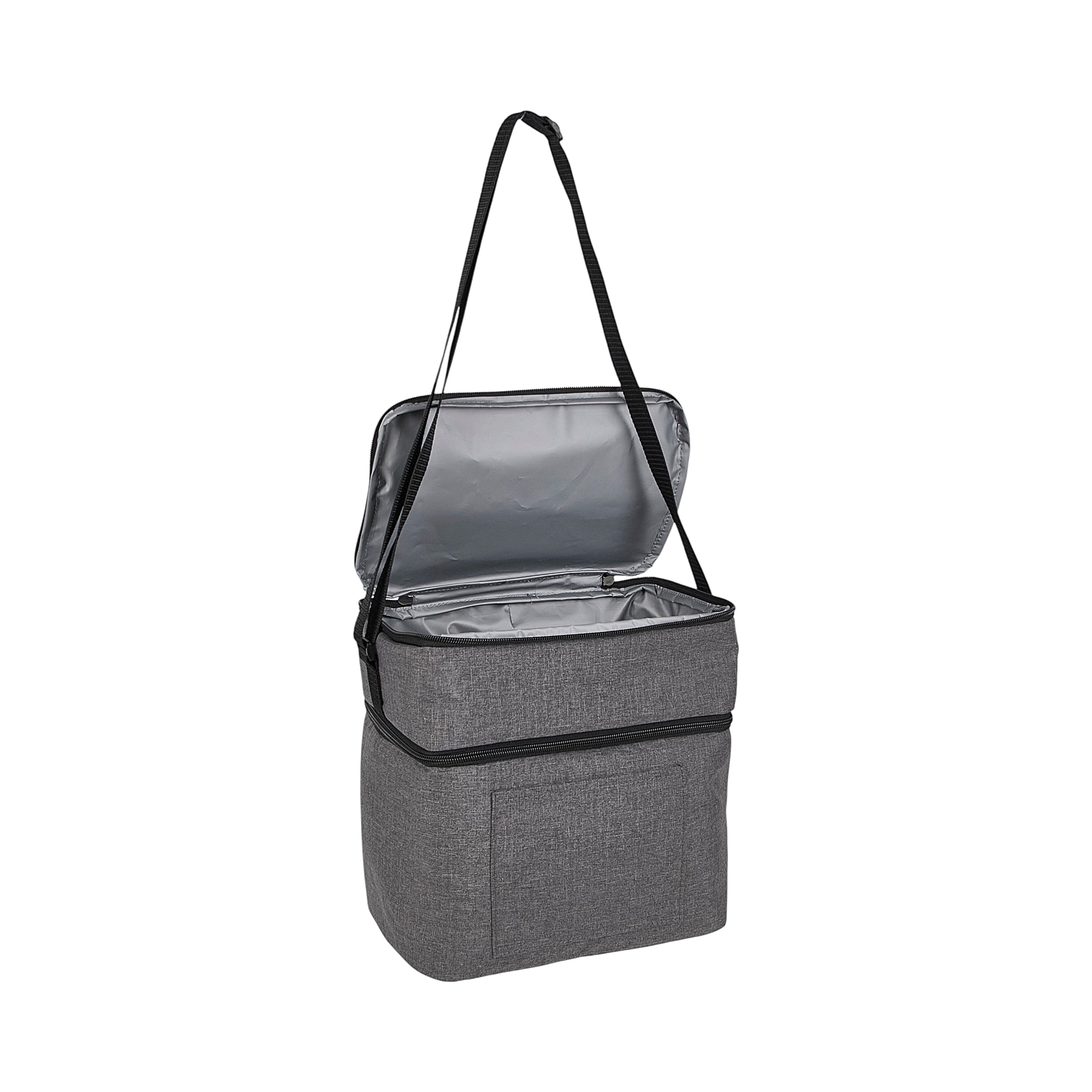 LUNCH BAG GRIS ISOTHERME 12L 27X18X28CM