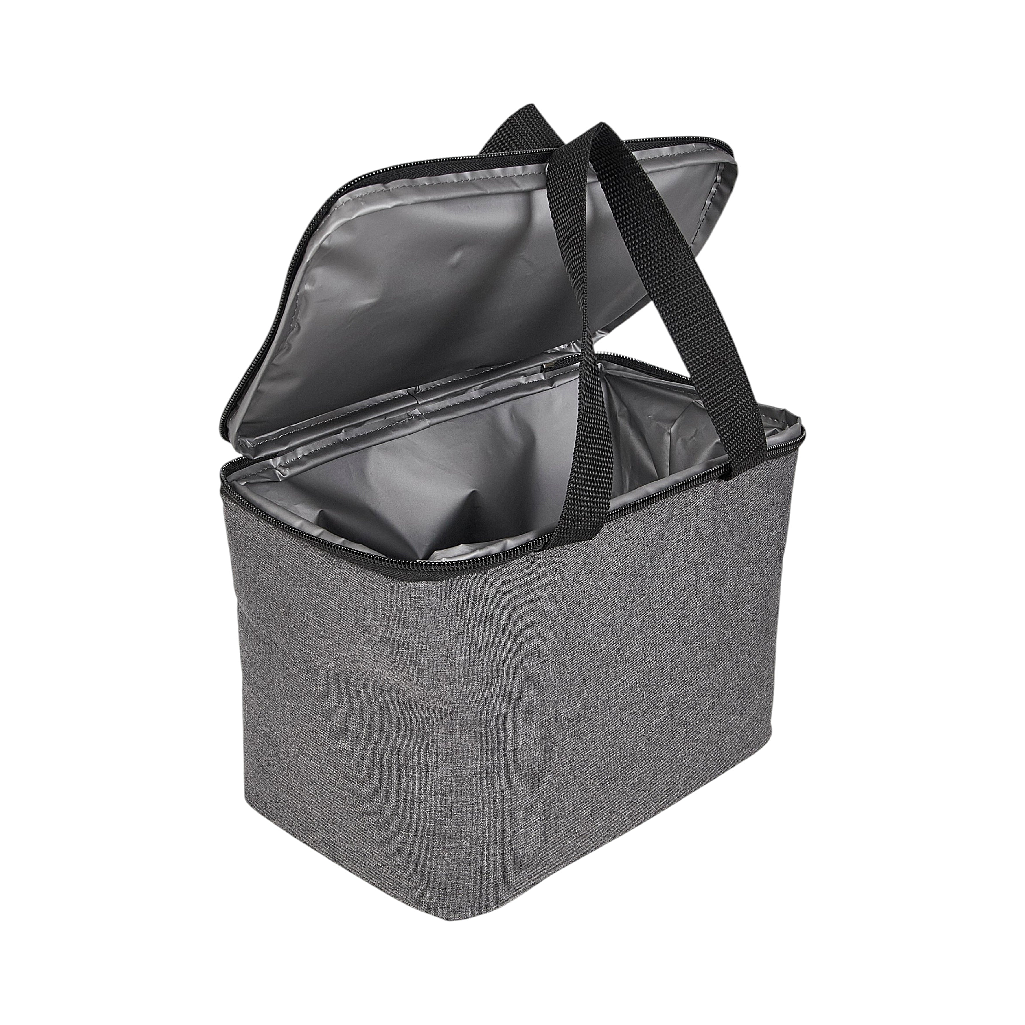 LUNCH BAG GRIS ISOTHERME 6L 24X16X18CM