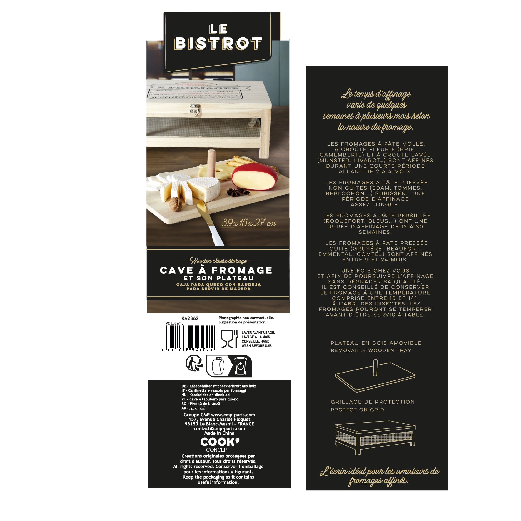 CAVE A FROMAGE AVEC PLATEAU SERVICE BOIS