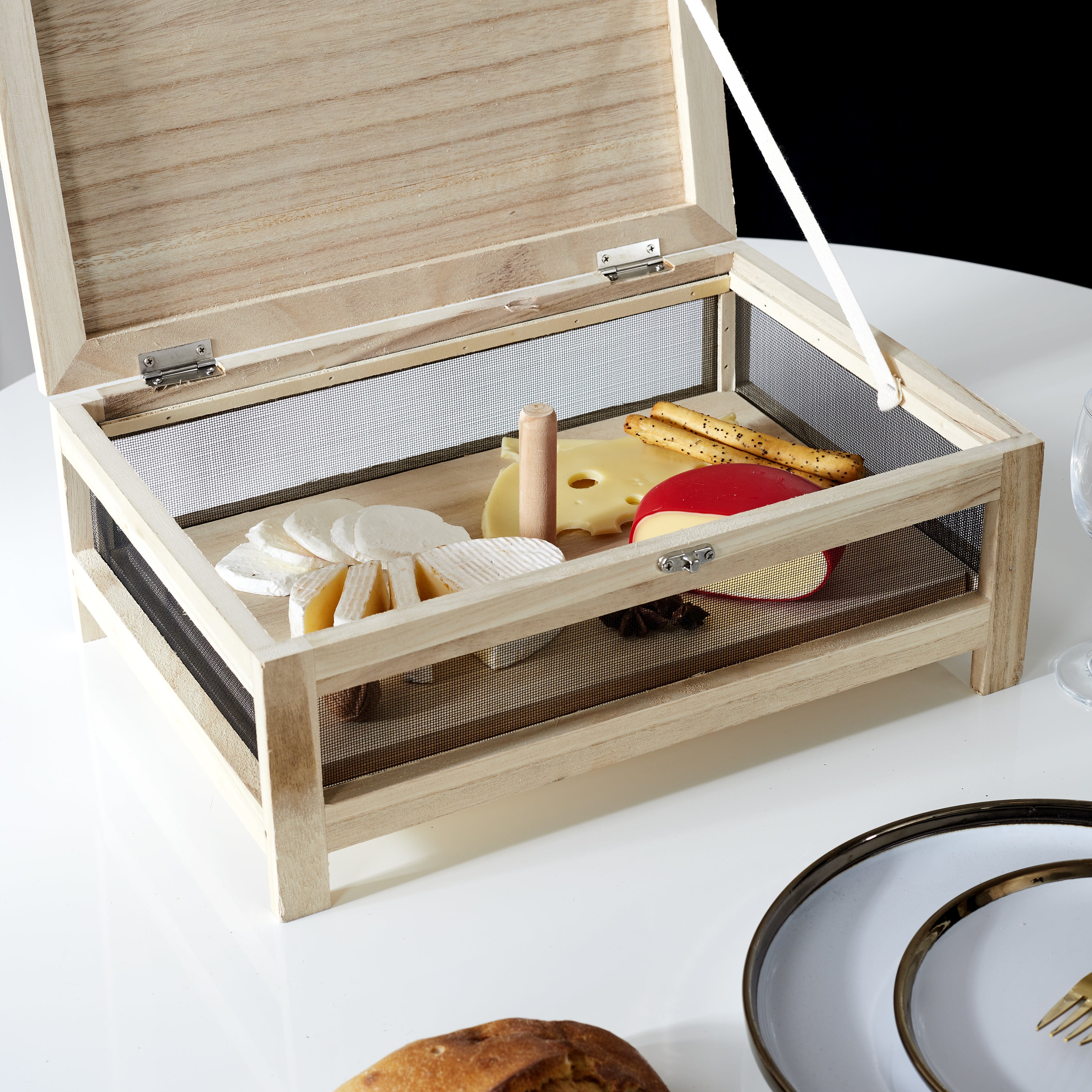 CAVE A FROMAGE AVEC PLATEAU SERVICE BOIS