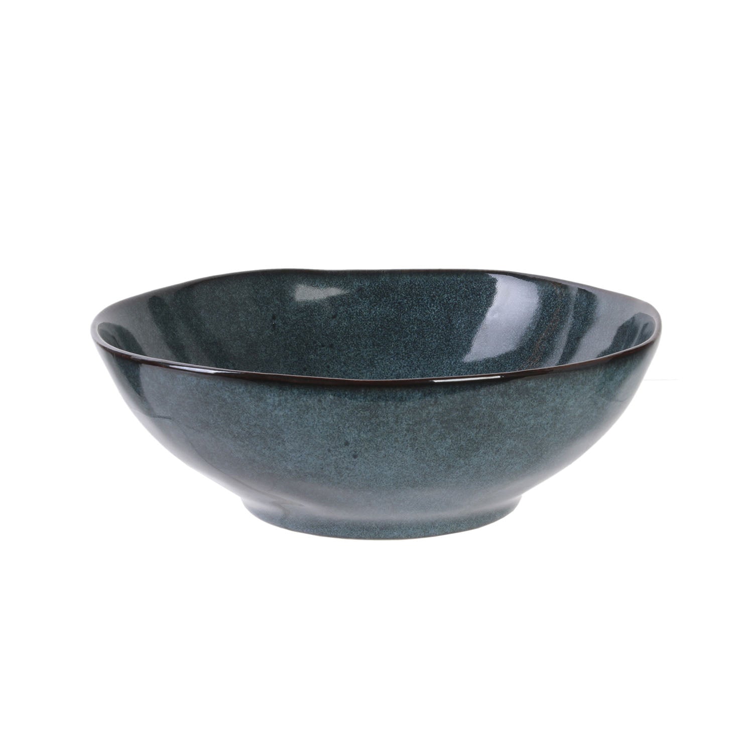 BOL 80CL D19.5CM H7CM AU GRES DU TEMPS BLEU - LOT DE 4