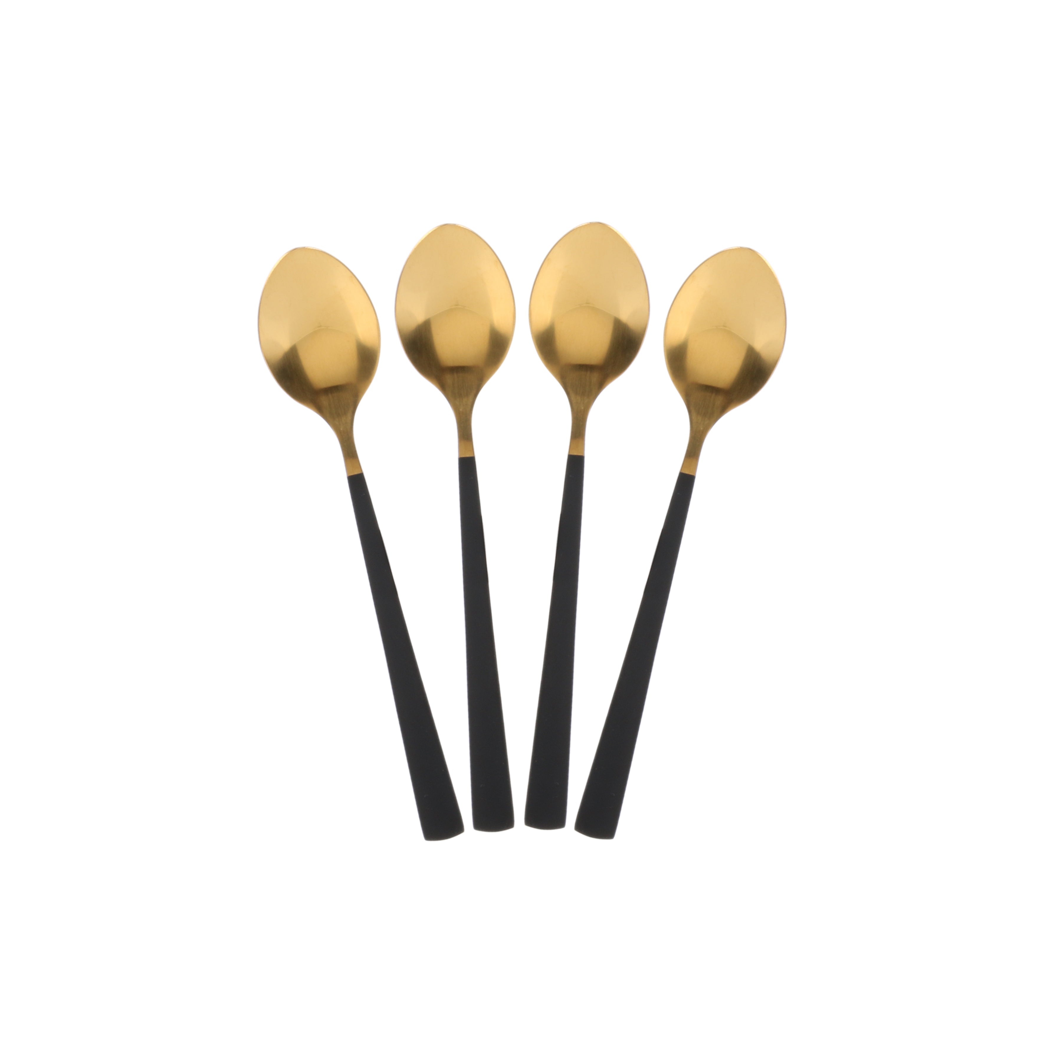 MENAGERE 16 PIECES GOLD MANCHE NOIR SOFIA