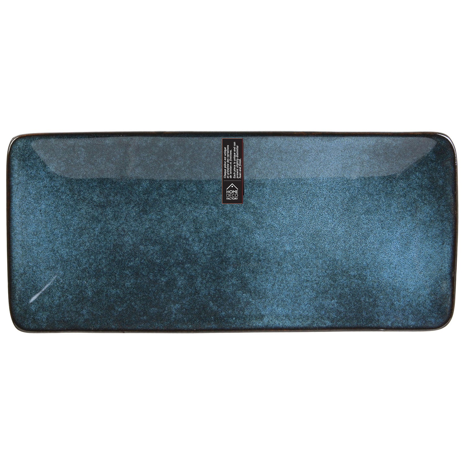 COUPELLE RECTANGLE GRES DU TEMPS 10X22CM BLEU