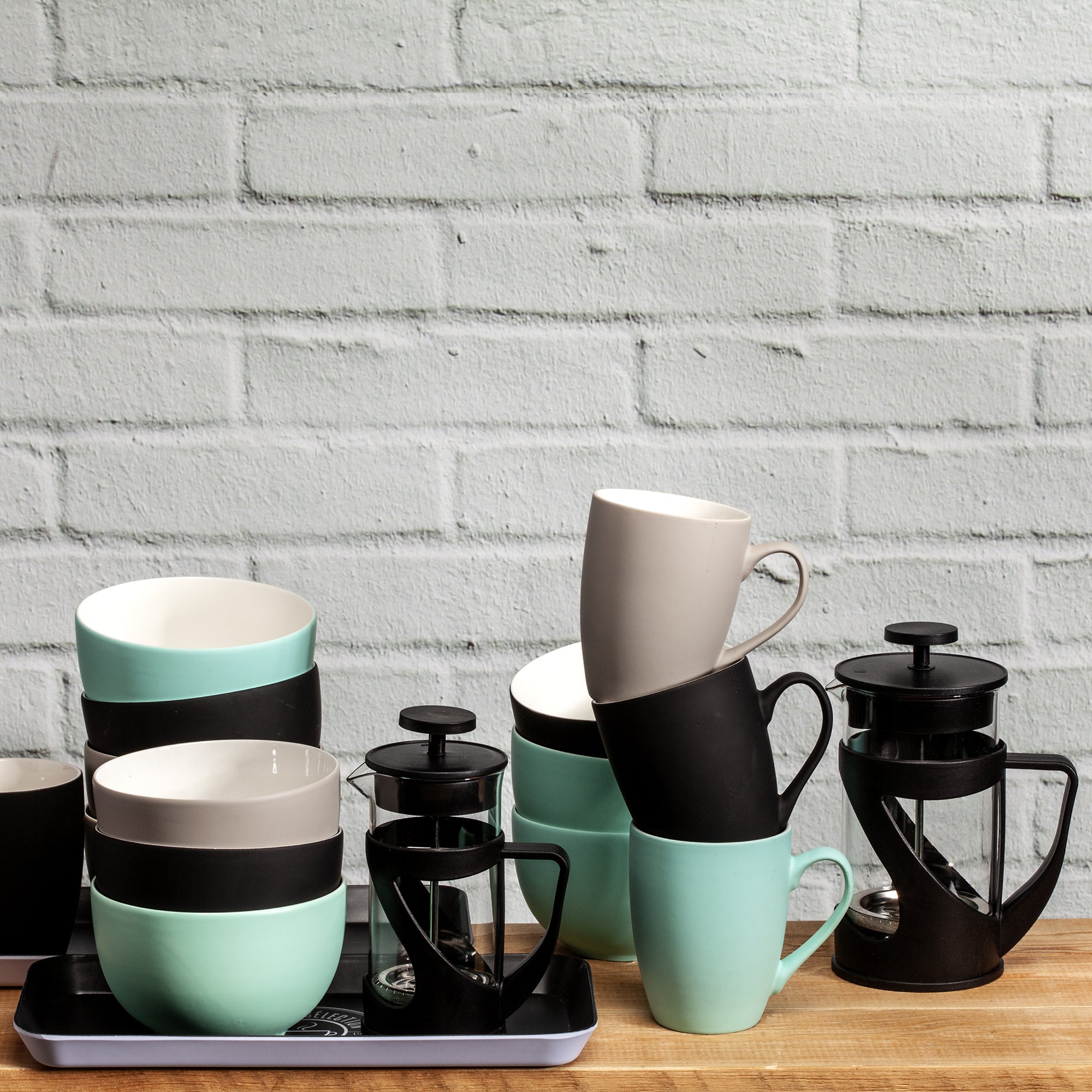 CAFETIERE A PISTON NOIR 35CL 3 TASSES