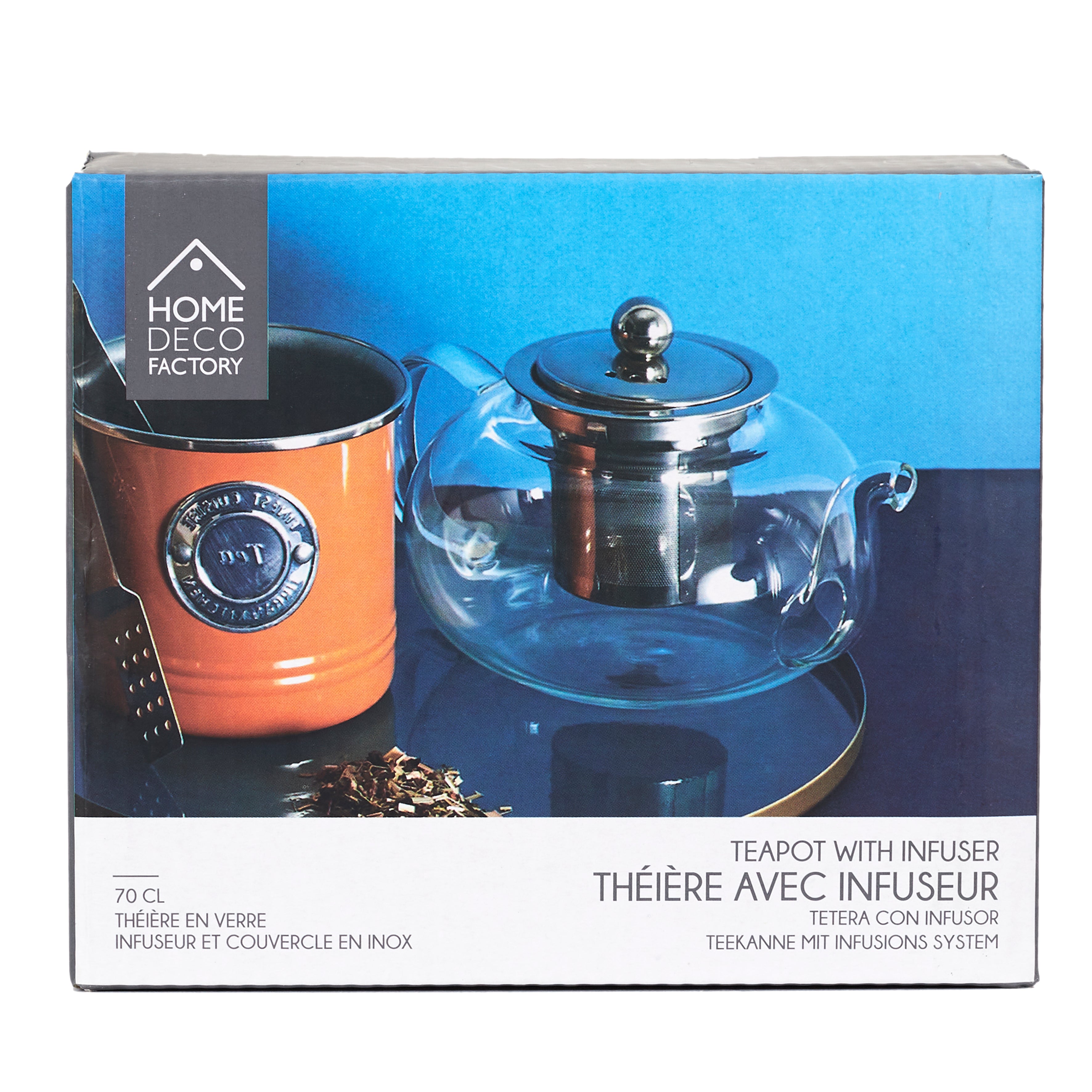 THEIERE VERRE INFUSEUR INOX 700ML