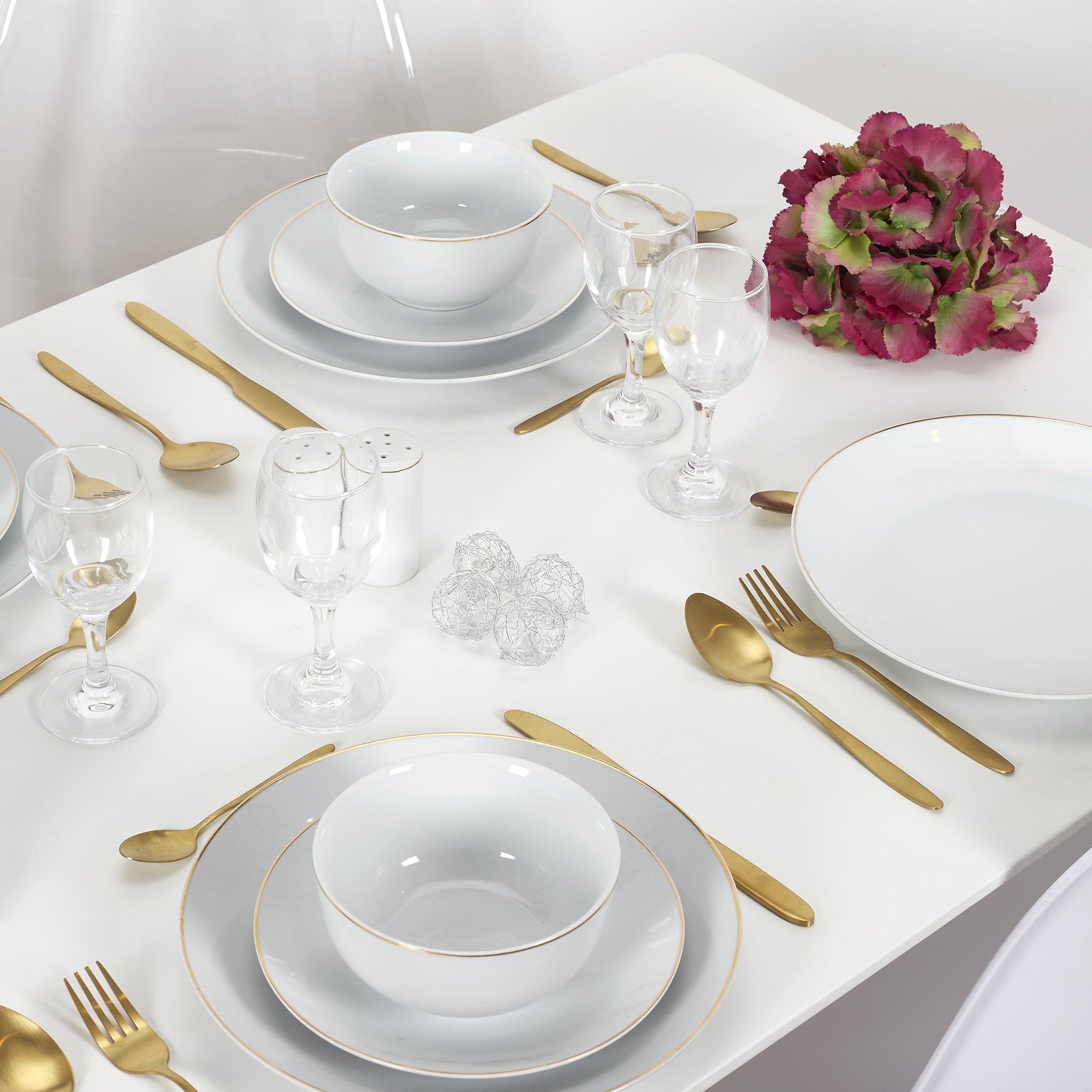 ASSIETTE LISERE DORE 26CM - LOT DE 4