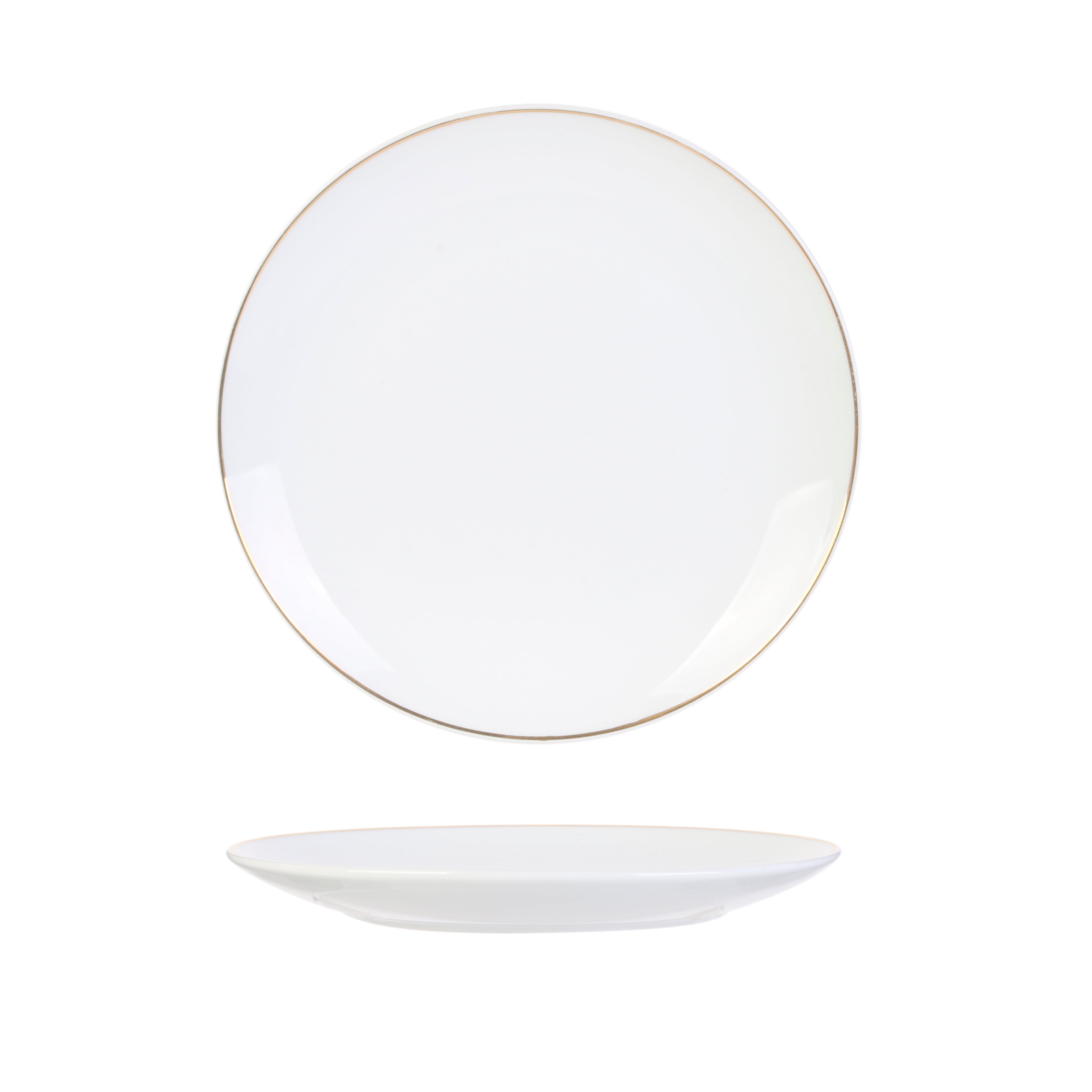 ASSIETTE LISERE DORE 20CM - LOT DE 4