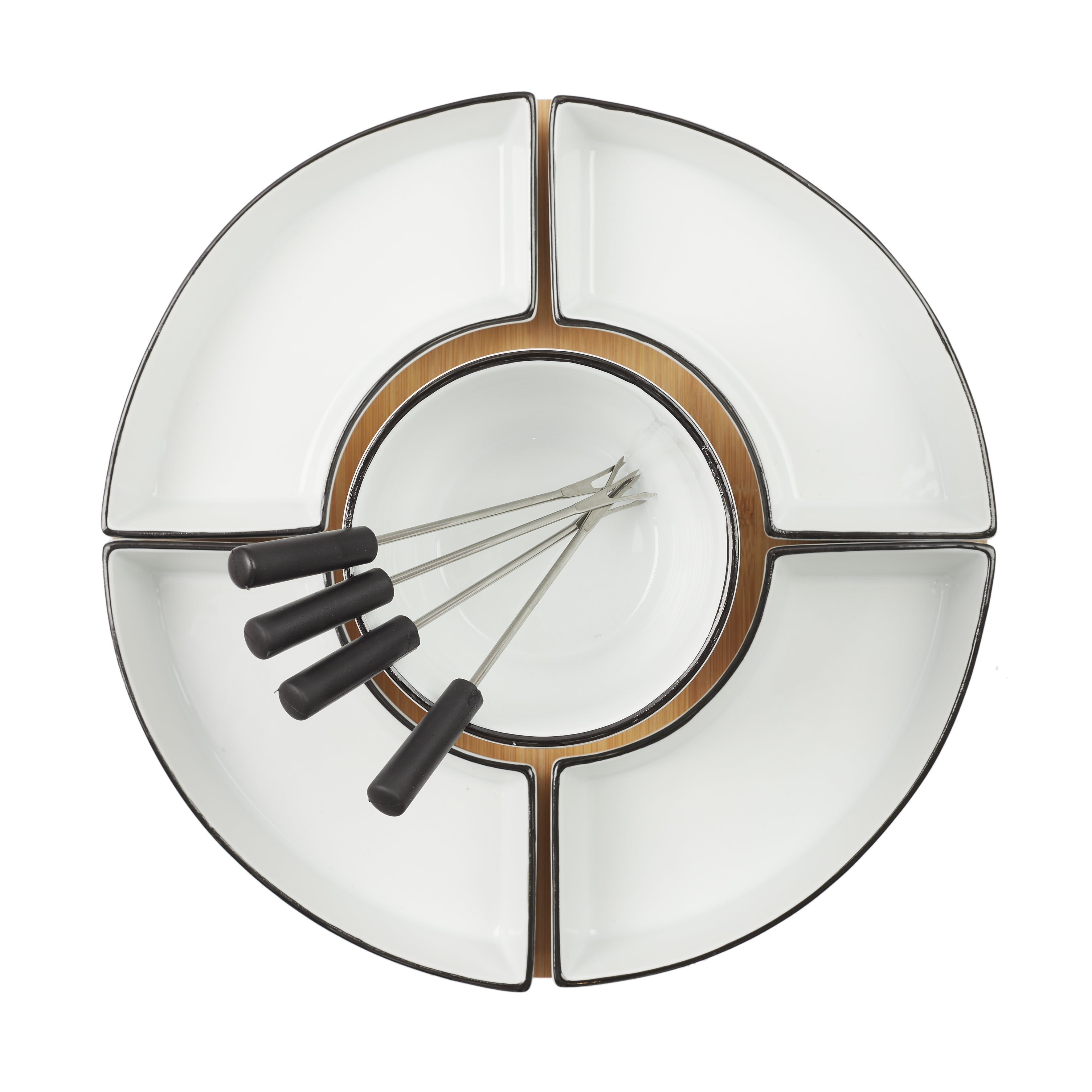 FONDUE COFFRET SUPPORT BAMBOU COUPELLE X4 ET P4