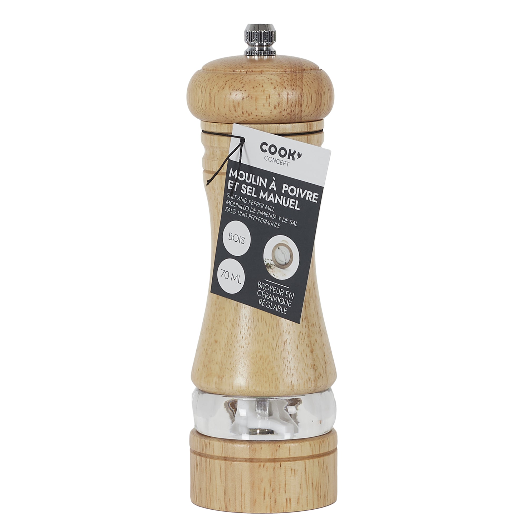 MOULIN A POIVRE ET SEL EN BOIS
