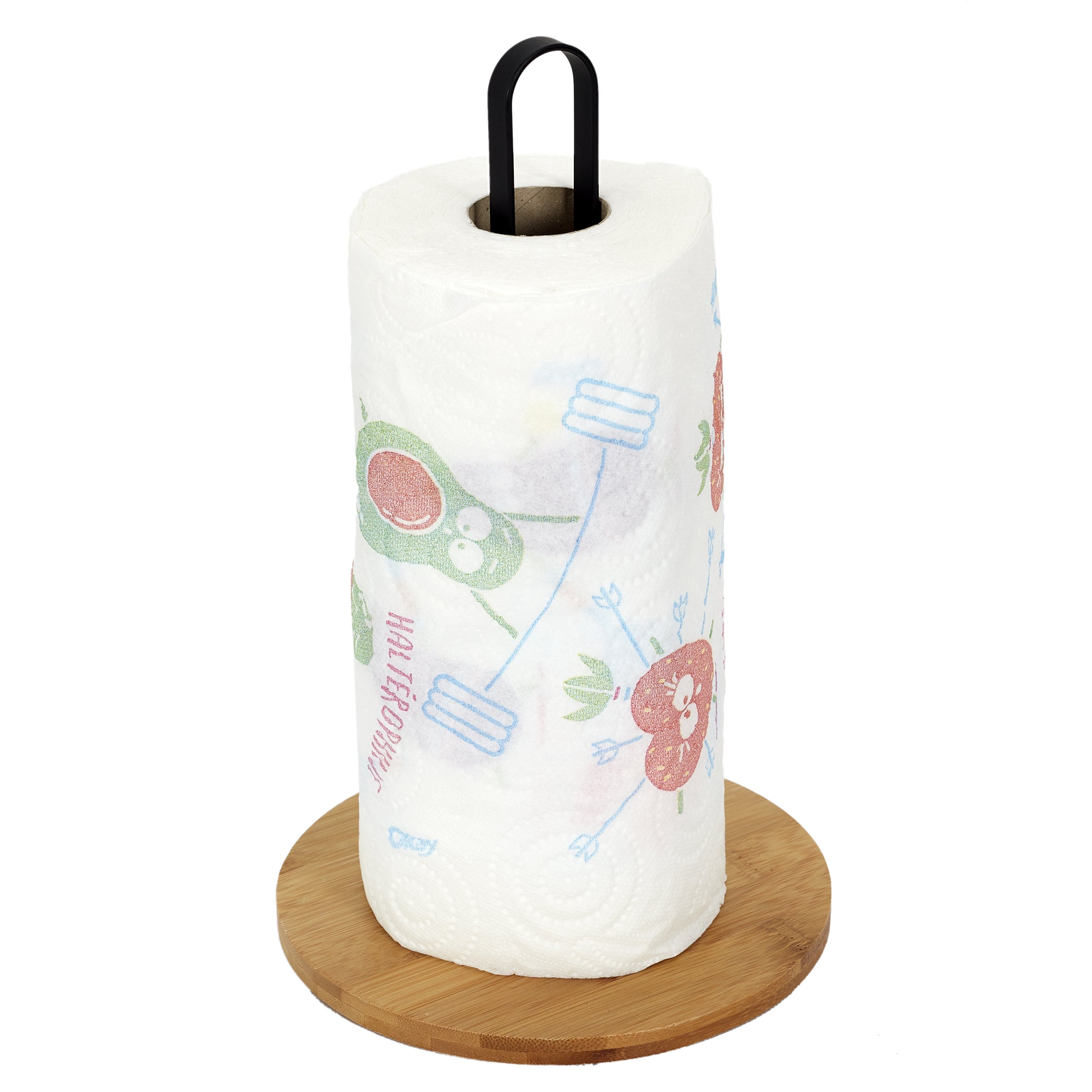 SUPPORT ESSUIE TOUT BAMBOU ET METAL 16X27.4CM