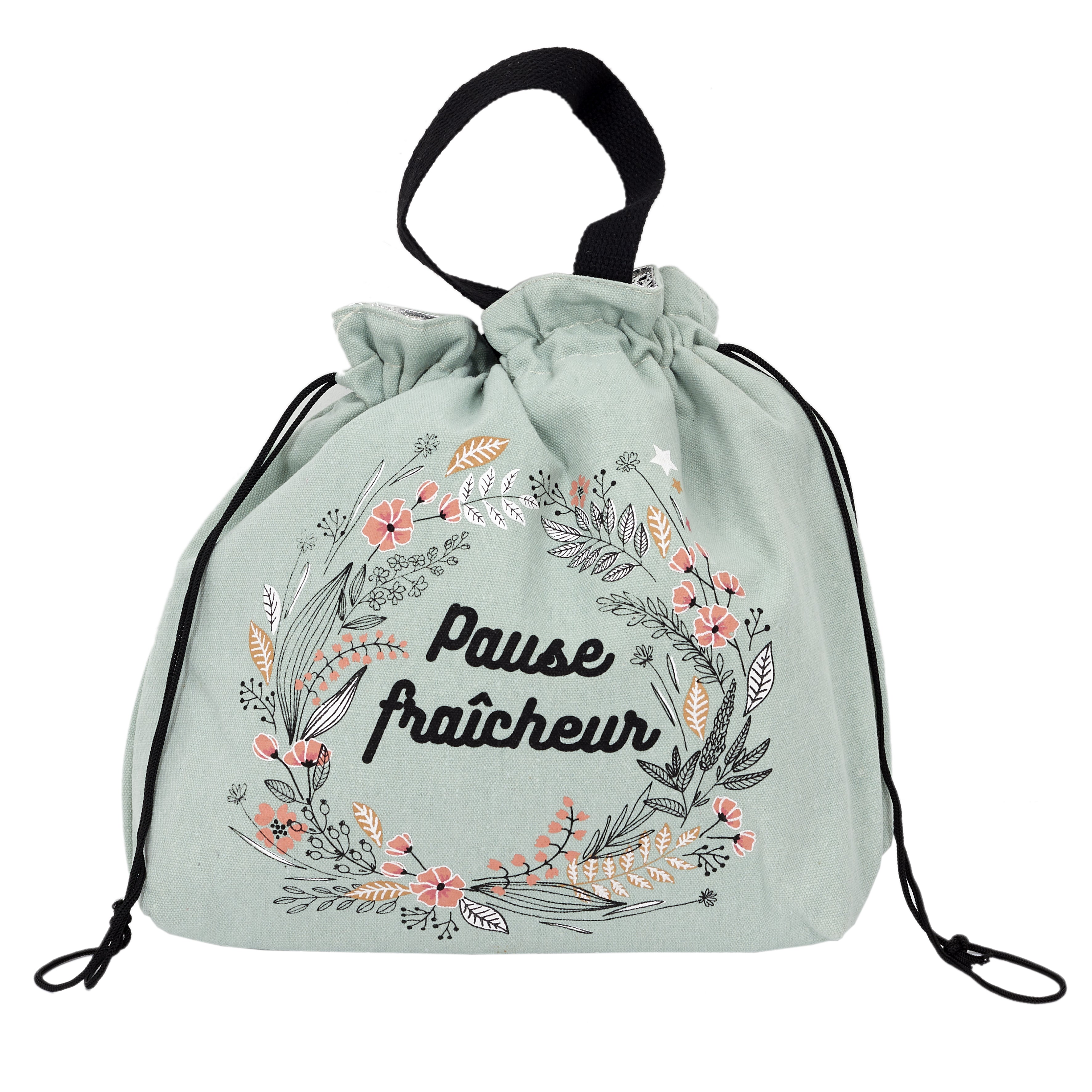 LUNCH BAG SAC FRAICHEUR EN TISSU 29X30CM 8L